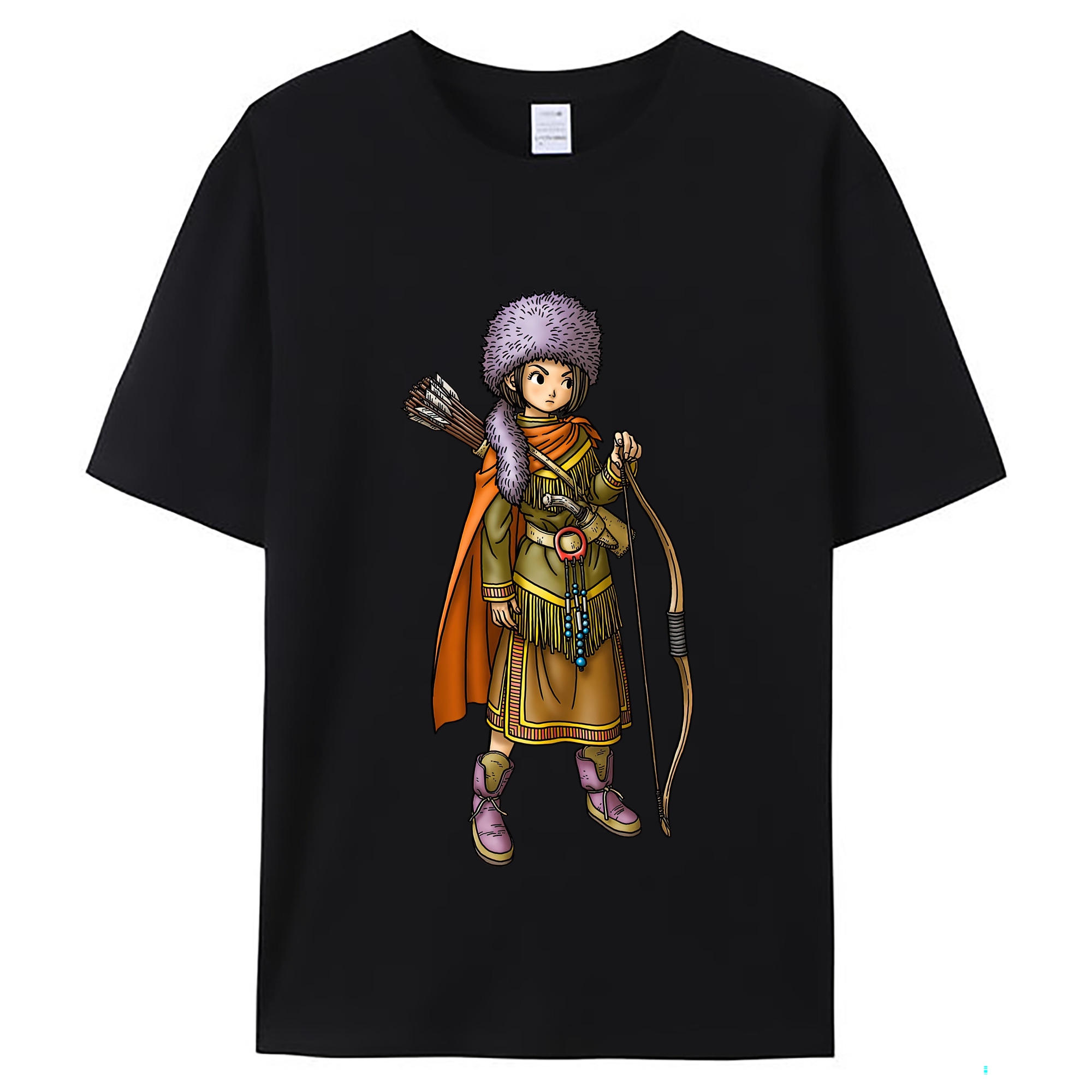 （画像用） ドラゴンクエスト Doragon Kuesuto Dragon Quest レディースカジュアルプリントTシャツ（綿100％）