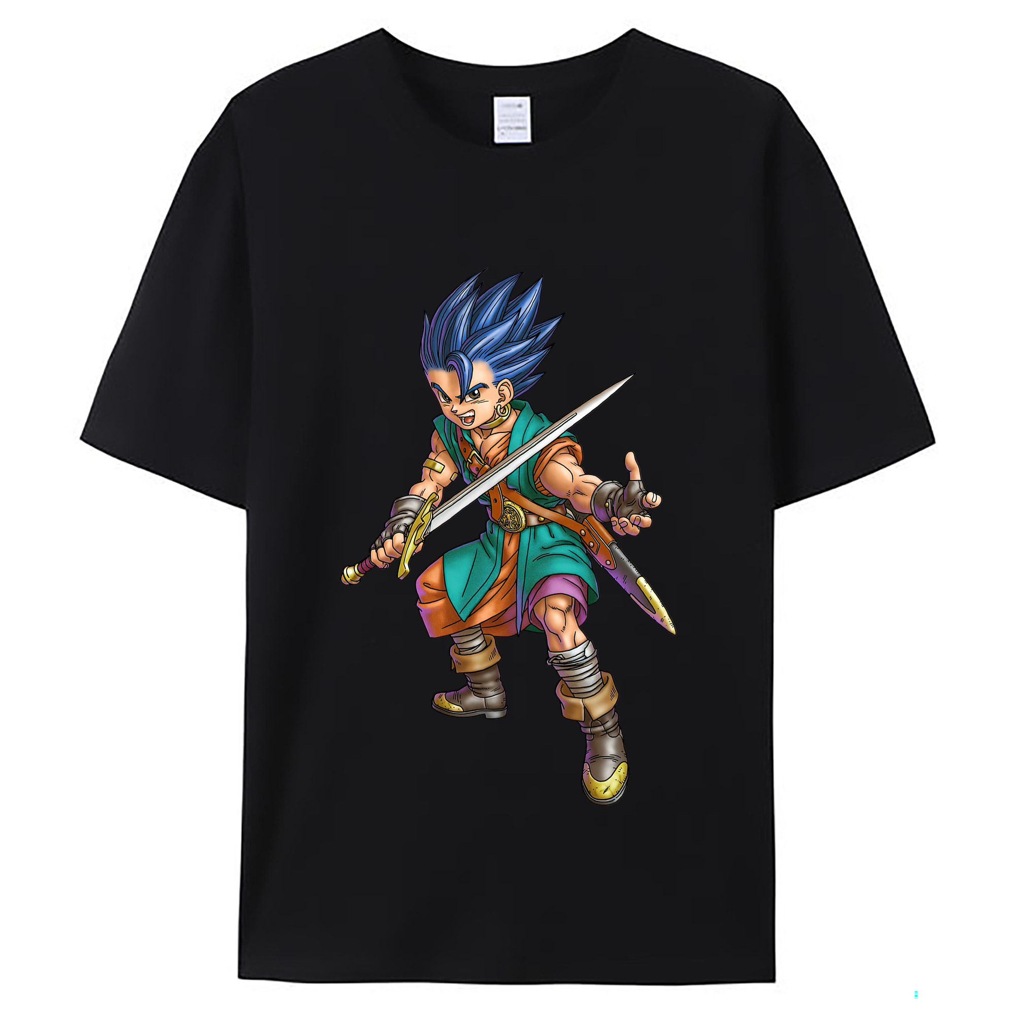 （画像用） ドラゴンクエスト Doragon Kuesuto Dragon Quest レディースカジュアルプリントTシャツ（綿100％）