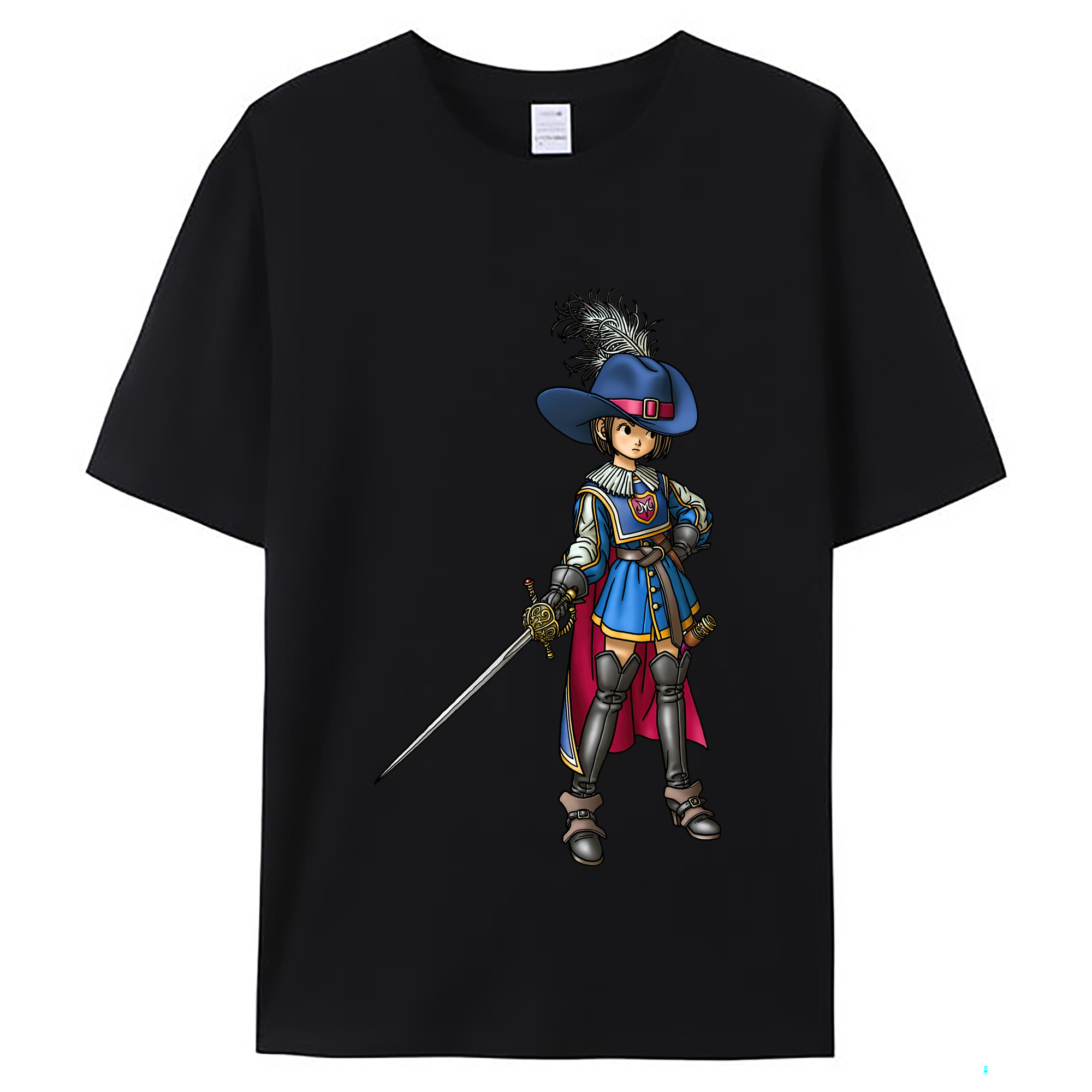 （画像用） ドラゴンクエスト Doragon Kuesuto Dragon Quest レディースカジュアルプリントTシャツ（綿100％）
