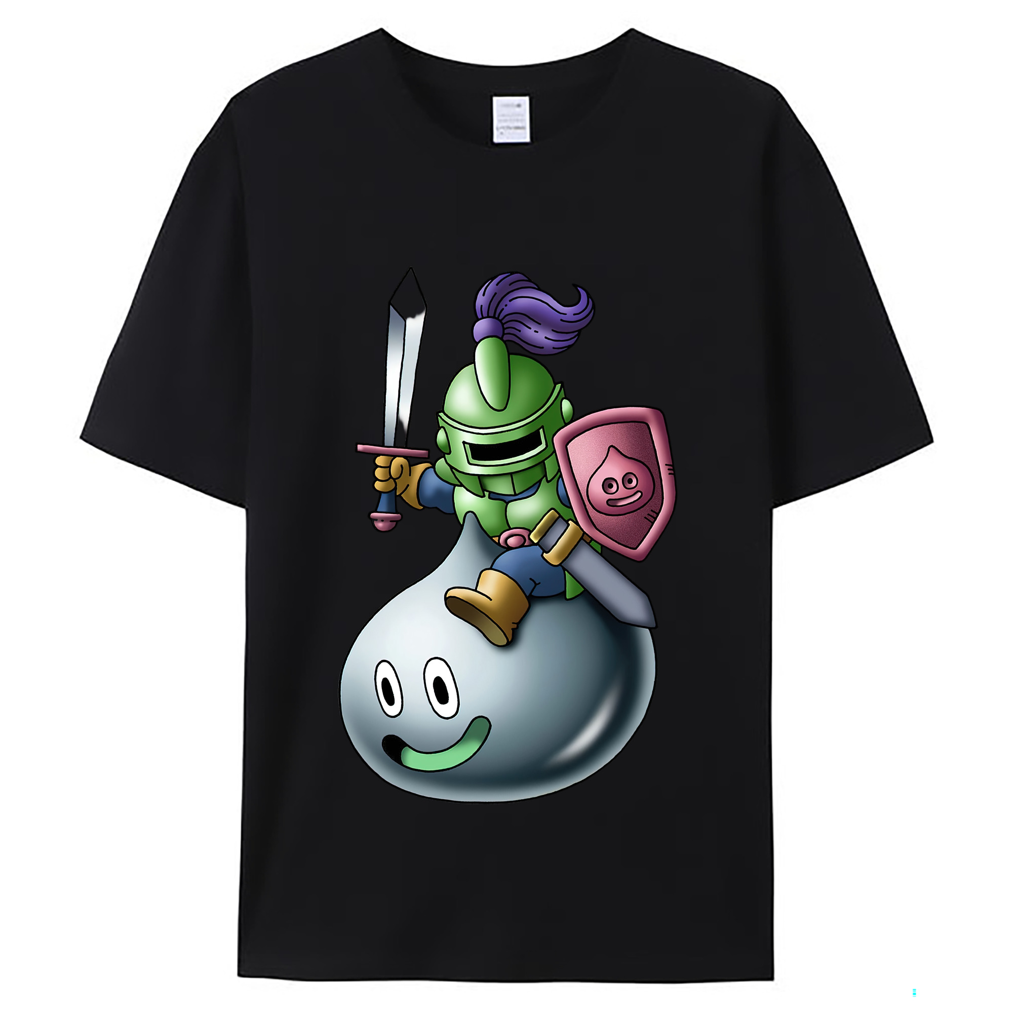 （画像用） ドラゴンクエスト Doragon Kuesuto Dragon Quest レディースカジュアルプリントTシャツ（綿100％）