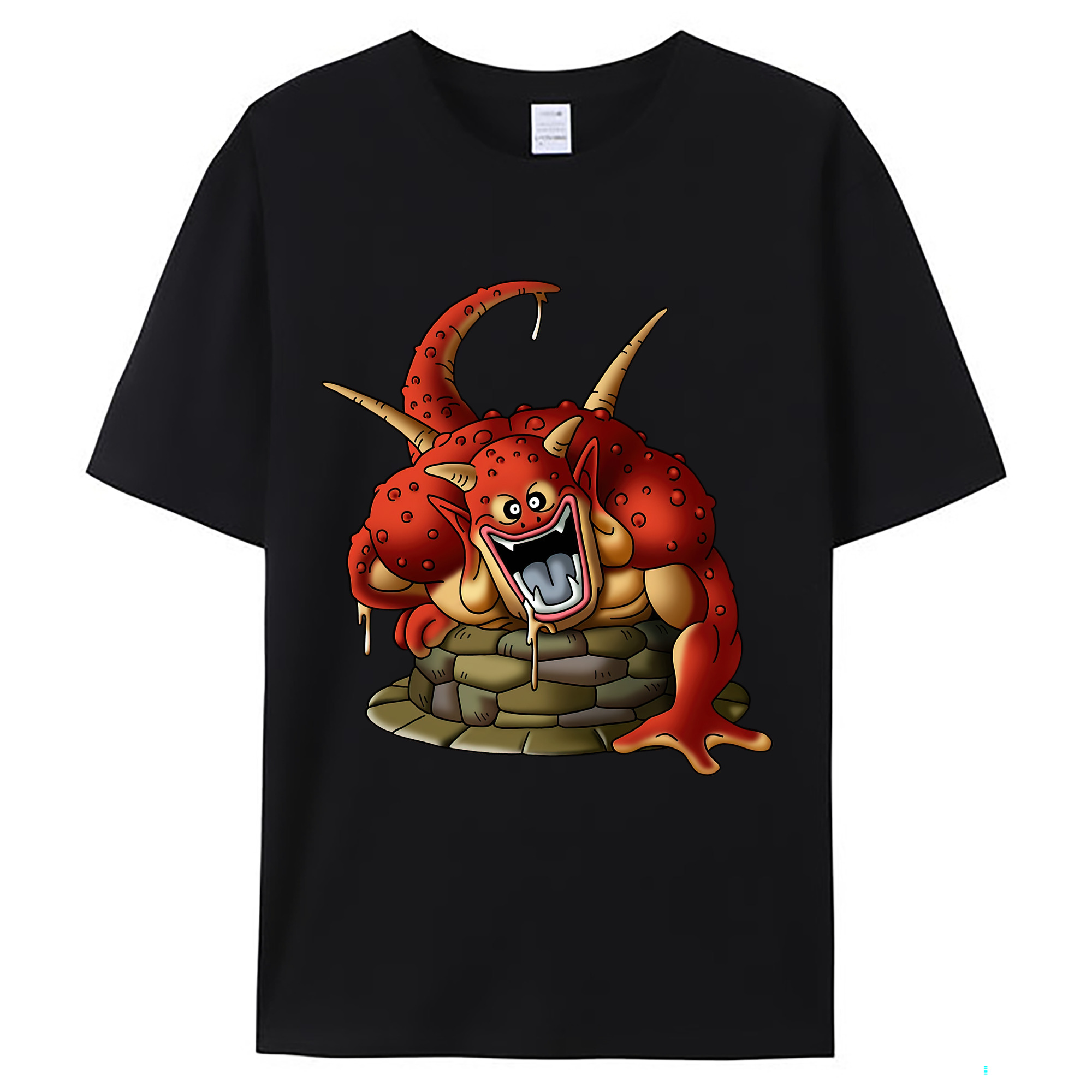 （画像用） ドラゴンクエスト Doragon Kuesuto Dragon Quest レディースカジュアルプリントTシャツ（綿100％）