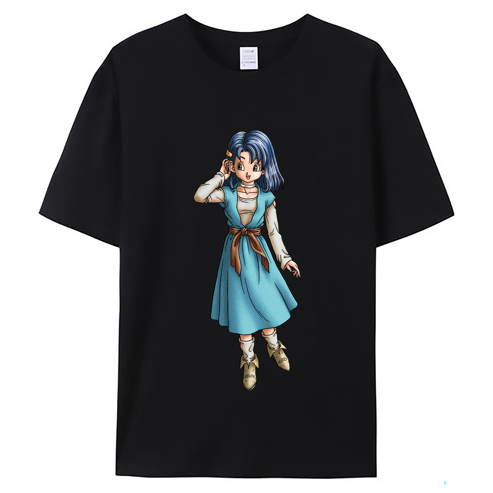 （画像用） ドラゴンクエスト Doragon Kuesuto Dragon Quest レディースカジュアルプリントTシャツ（綿100％）