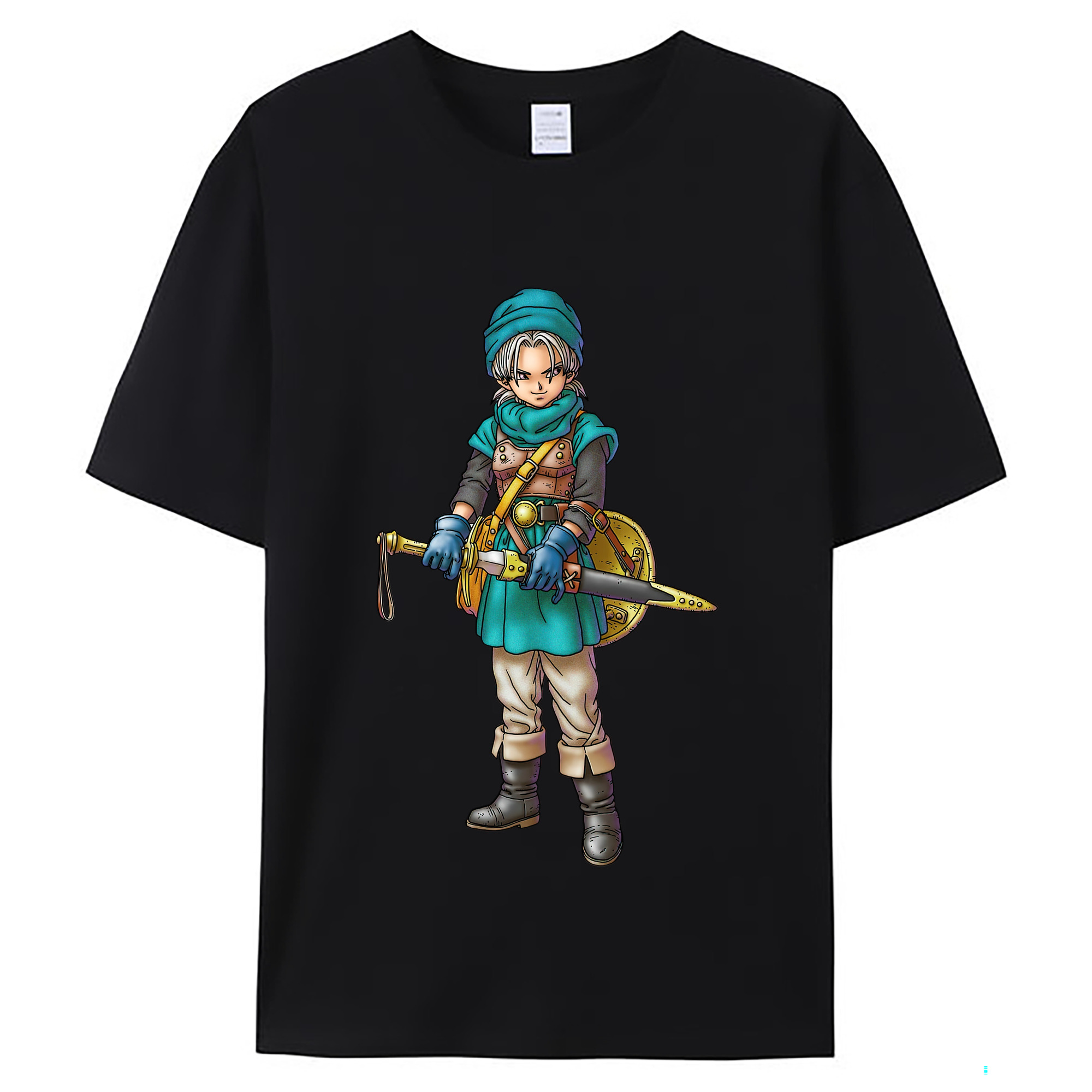 （画像用） ドラゴンクエスト Doragon Kuesuto Dragon Quest レディースカジュアルプリントTシャツ（綿100％）