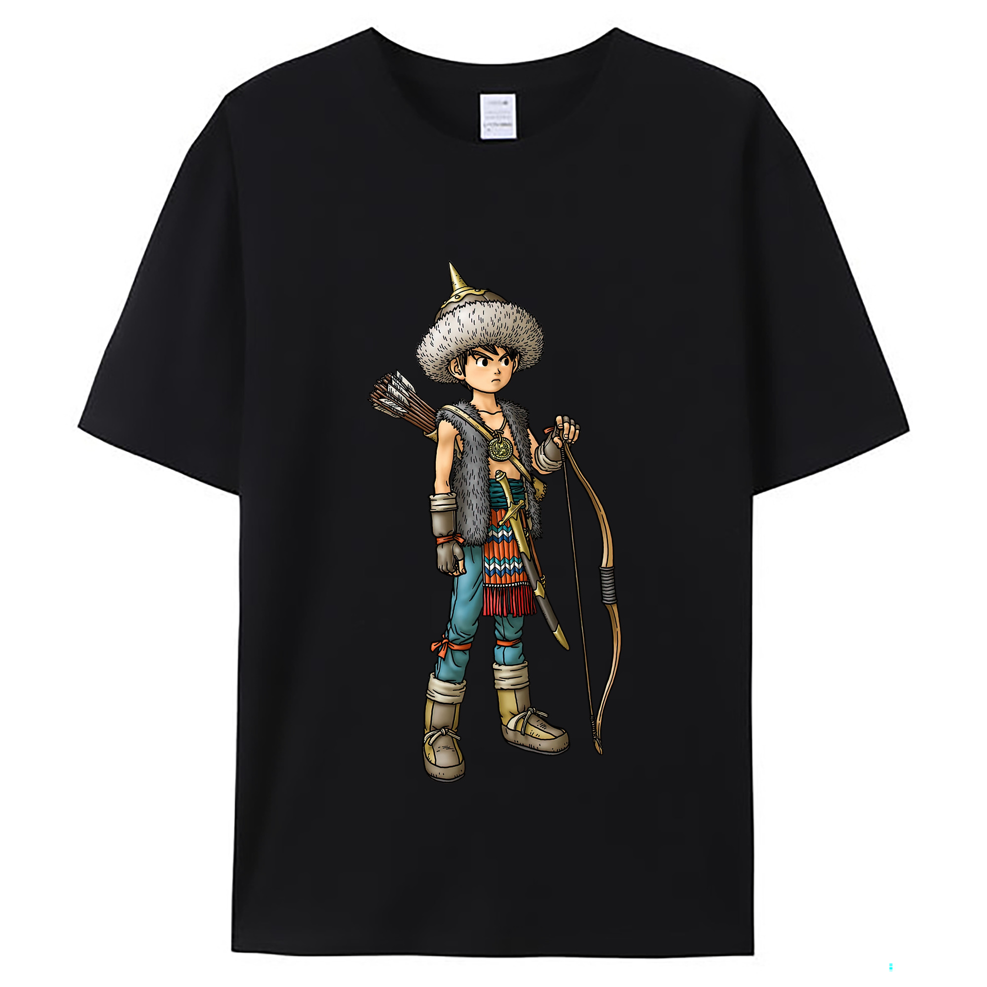 （画像用） ドラゴンクエスト Doragon Kuesuto Dragon Quest レディースカジュアルプリントTシャツ（綿100％）