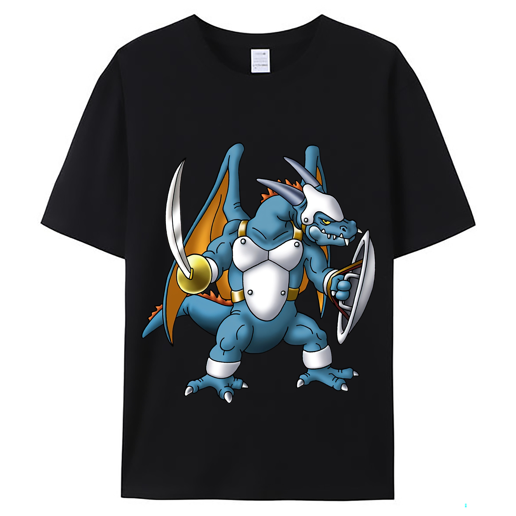 （画像用） ドラゴンクエスト Doragon Kuesuto Dragon Quest レディースカジュアルプリントTシャツ（綿100％）