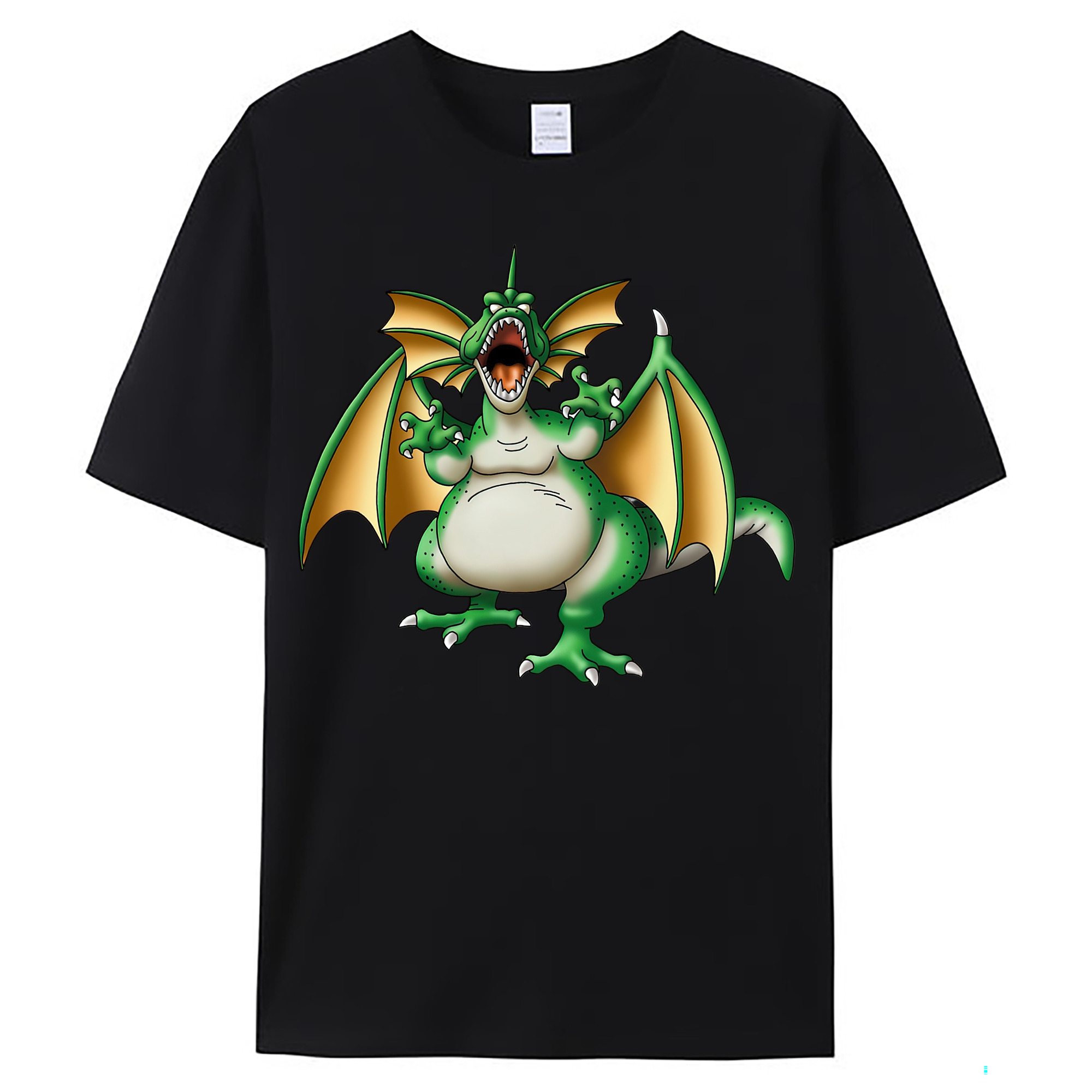 （画像用） ドラゴンクエスト Doragon Kuesuto Dragon Quest レディースカジュアルプリントTシャツ（綿100％）