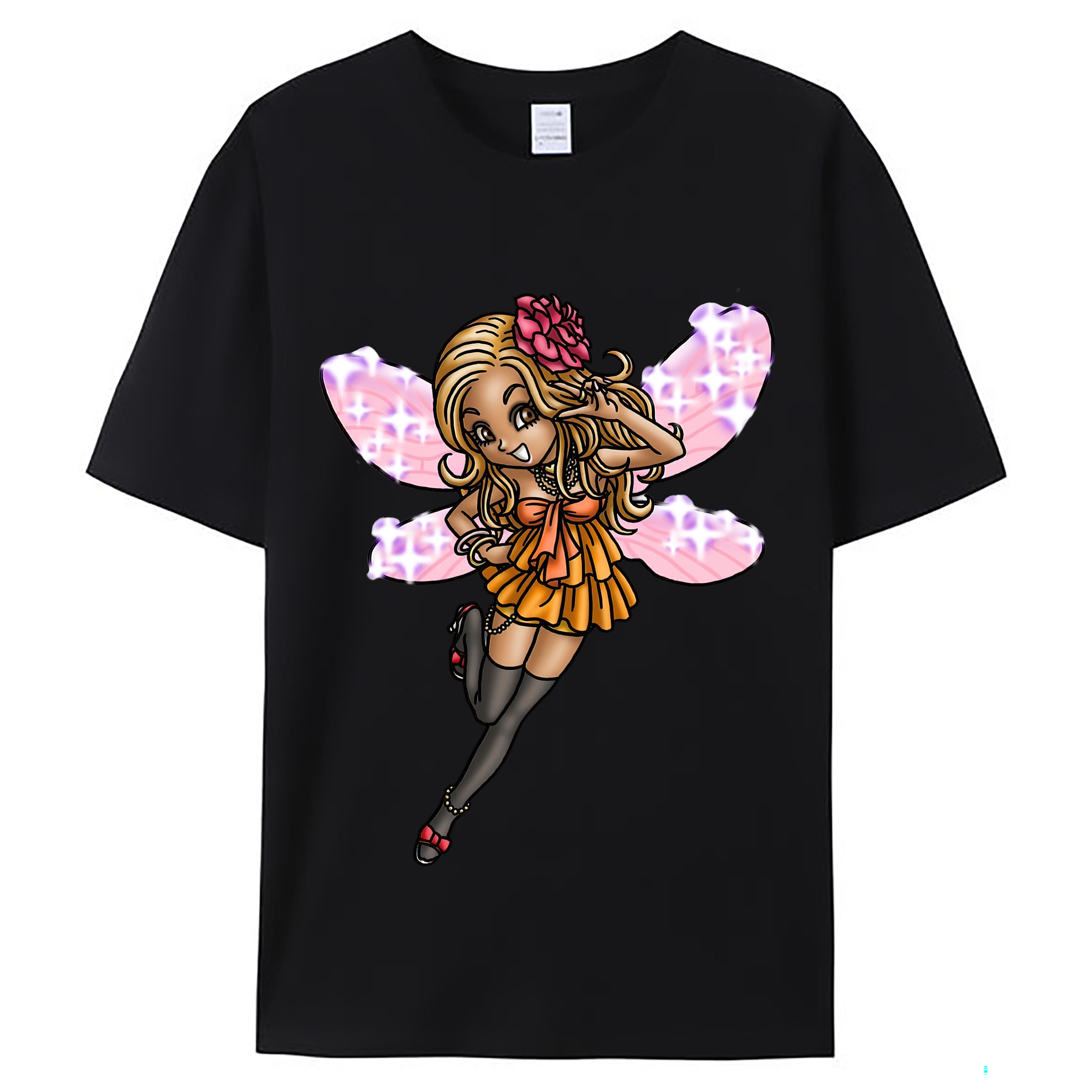 （画像用） ドラゴンクエスト Doragon Kuesuto Dragon Quest レディースカジュアルプリントTシャツ（綿100％）