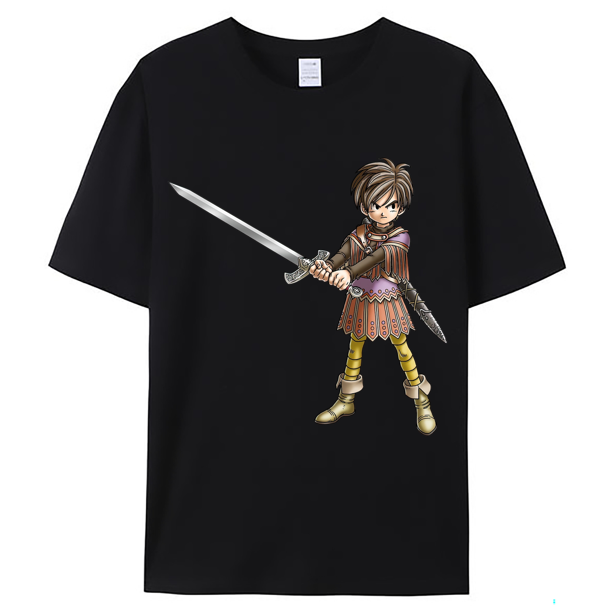 （画像用） ドラゴンクエスト Doragon Kuesuto Dragon Quest レディースカジュアルプリントTシャツ（綿100％）