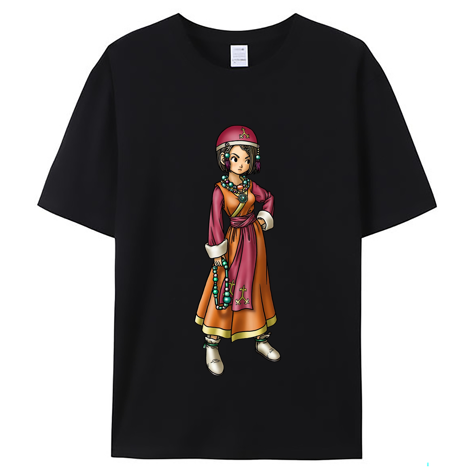 （画像用） ドラゴンクエスト Doragon Kuesuto Dragon Quest レディースカジュアルプリントTシャツ（綿100％）