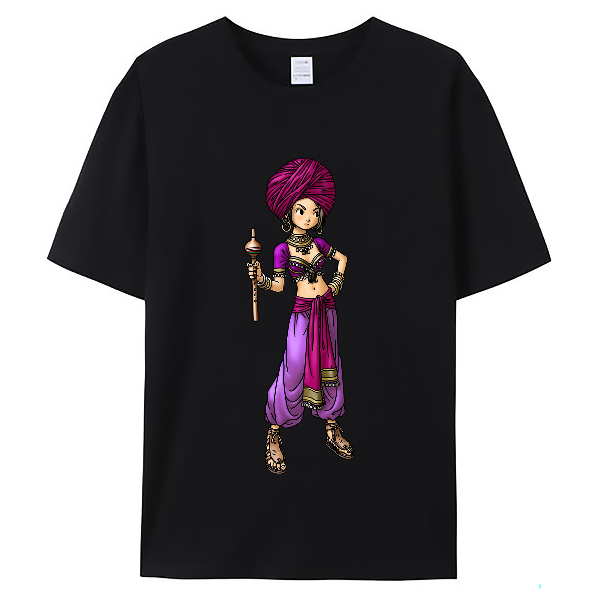 （画像用） ドラゴンクエスト Doragon Kuesuto Dragon Quest レディースカジュアルプリントTシャツ（綿100％）