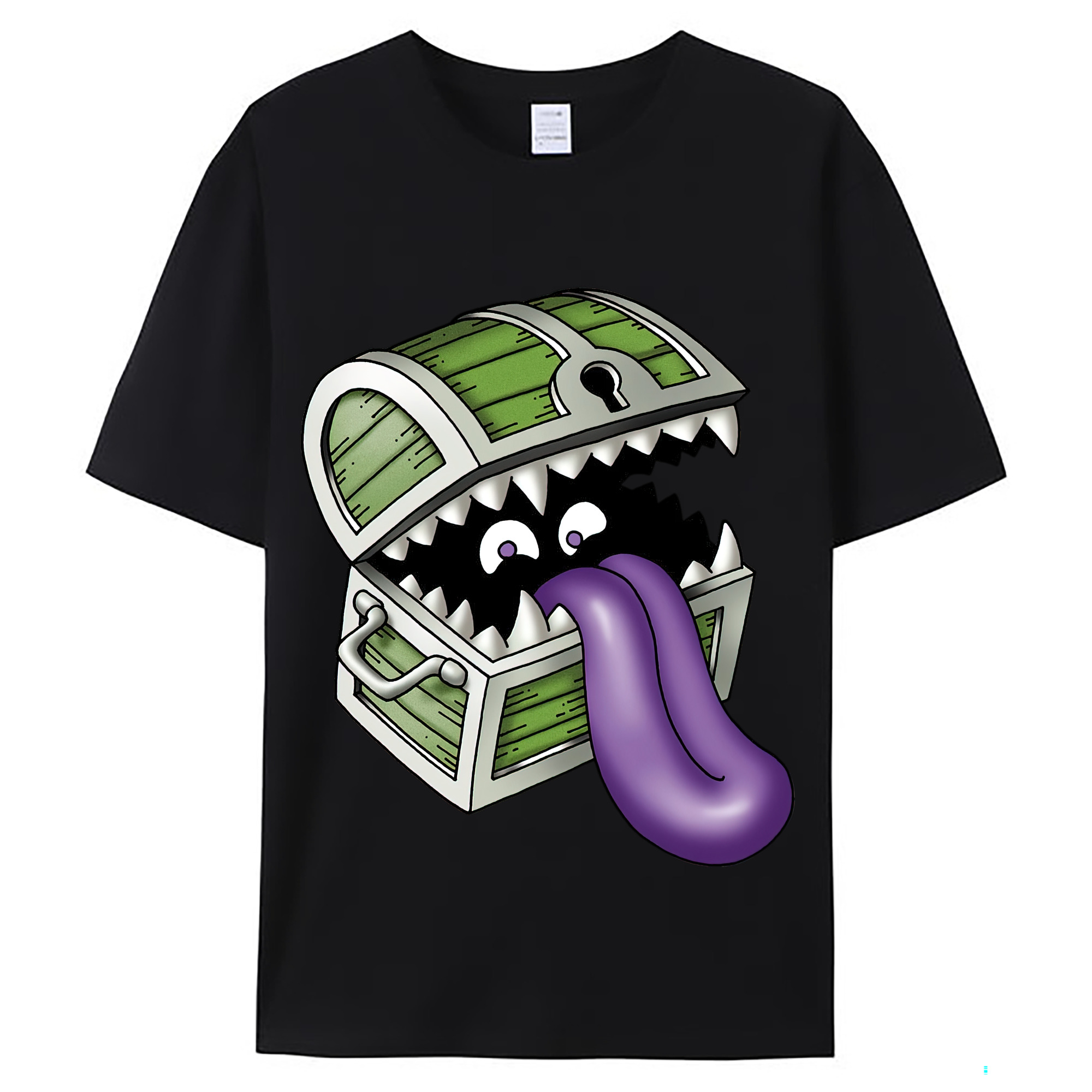 （画像用） ドラゴンクエスト Doragon Kuesuto Dragon Quest レディースカジュアルプリントTシャツ（綿100％）