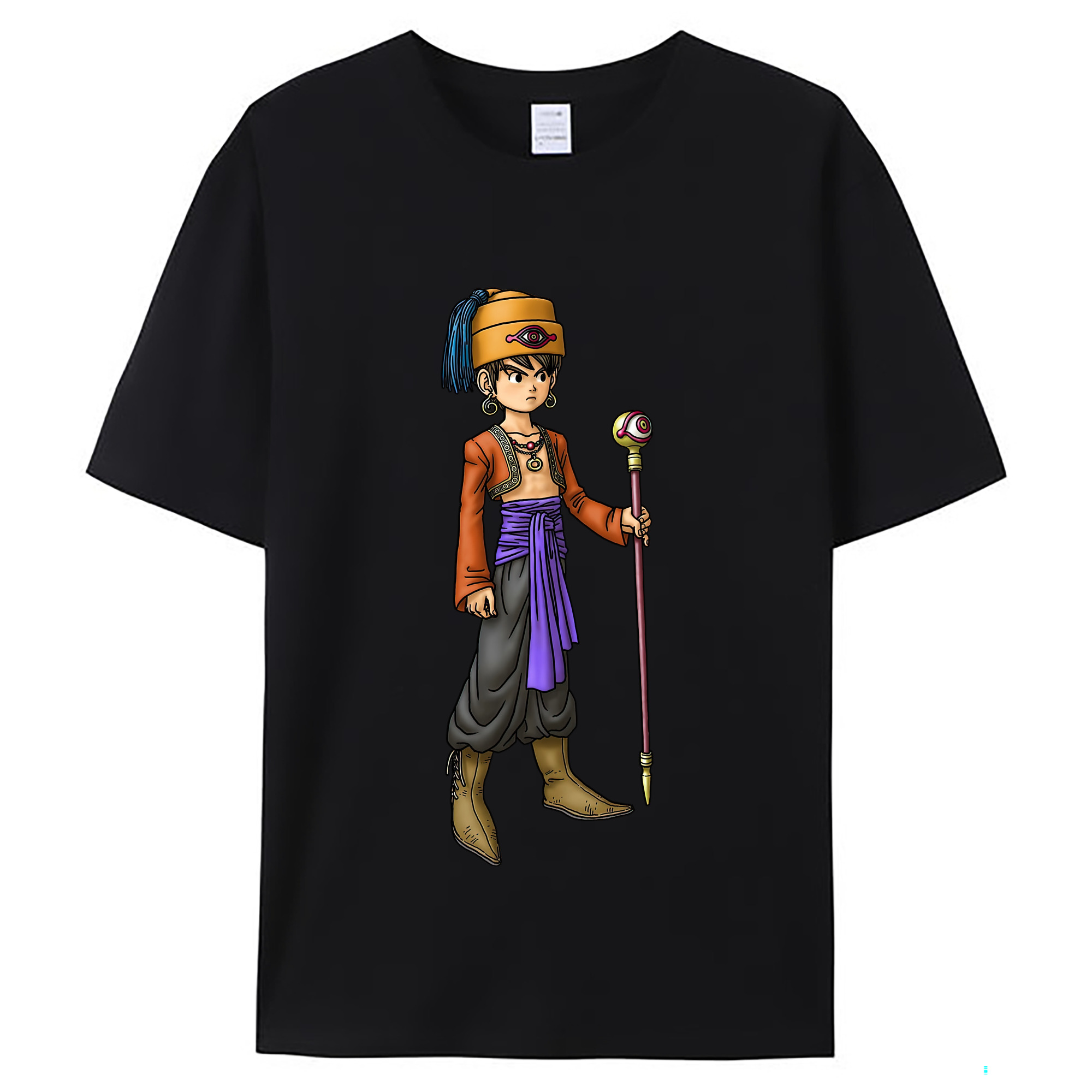 （画像用） ドラゴンクエスト Doragon Kuesuto Dragon Quest レディースカジュアルプリントTシャツ（綿100％）