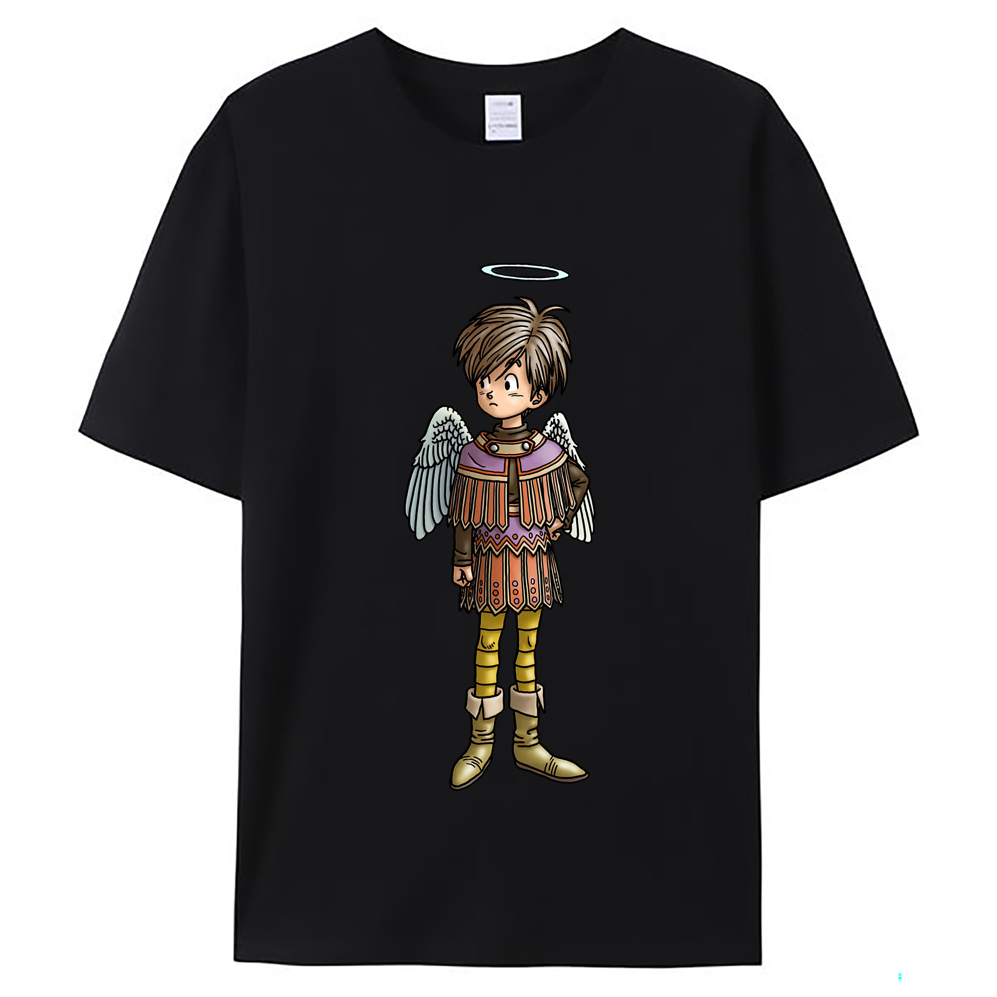 （画像用） ドラゴンクエスト Doragon Kuesuto Dragon Quest レディースカジュアルプリントTシャツ（綿100％）