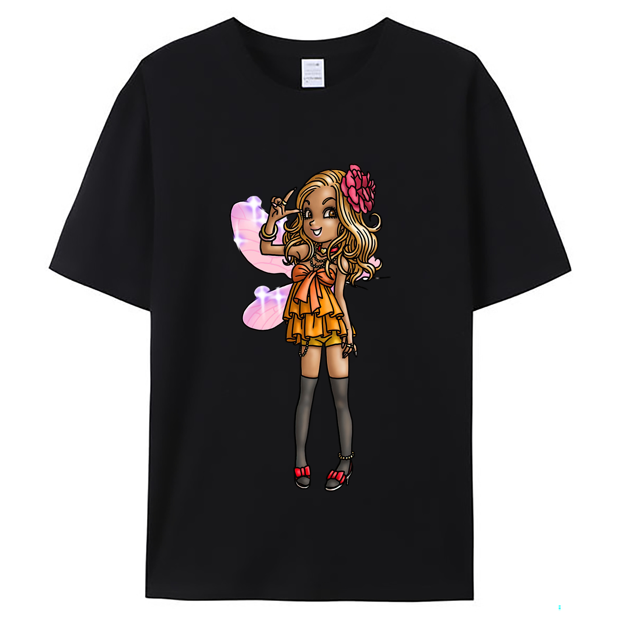 （画像用） ドラゴンクエスト Doragon Kuesuto Dragon Quest レディースカジュアルプリントTシャツ（綿100％）