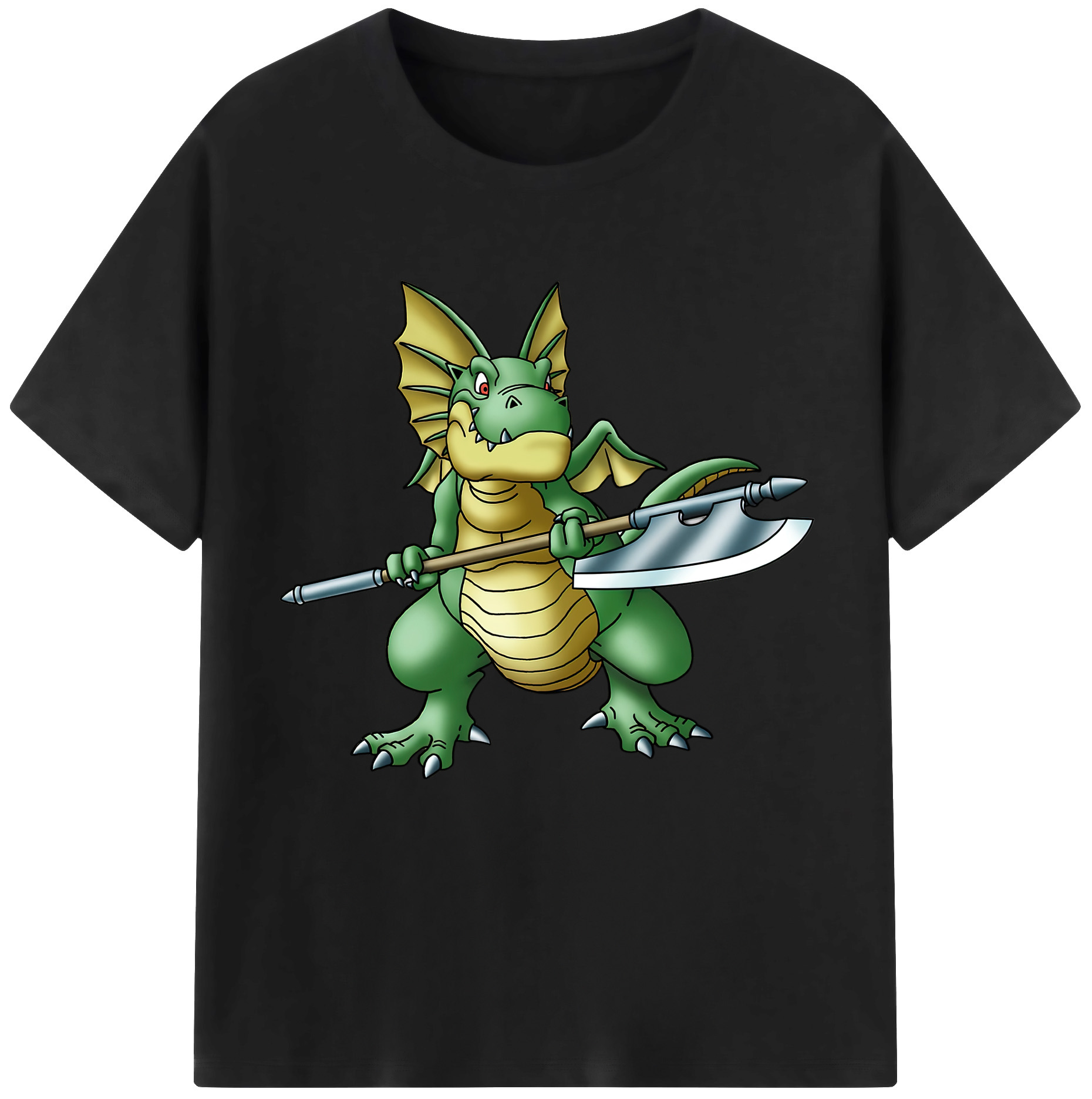 （画像用） ドラゴンクエスト Doragon Kuesuto Dragon Quest レディースカジュアルプリントTシャツ（綿100％）
