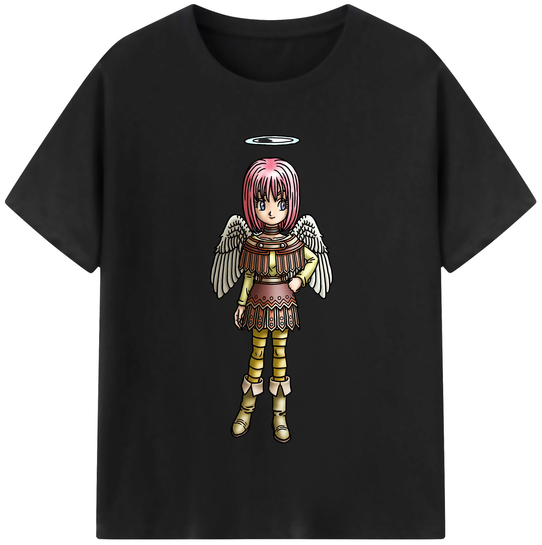 （画像用） ドラゴンクエスト Doragon Kuesuto Dragon Quest レディースカジュアルプリントTシャツ（綿100％）
