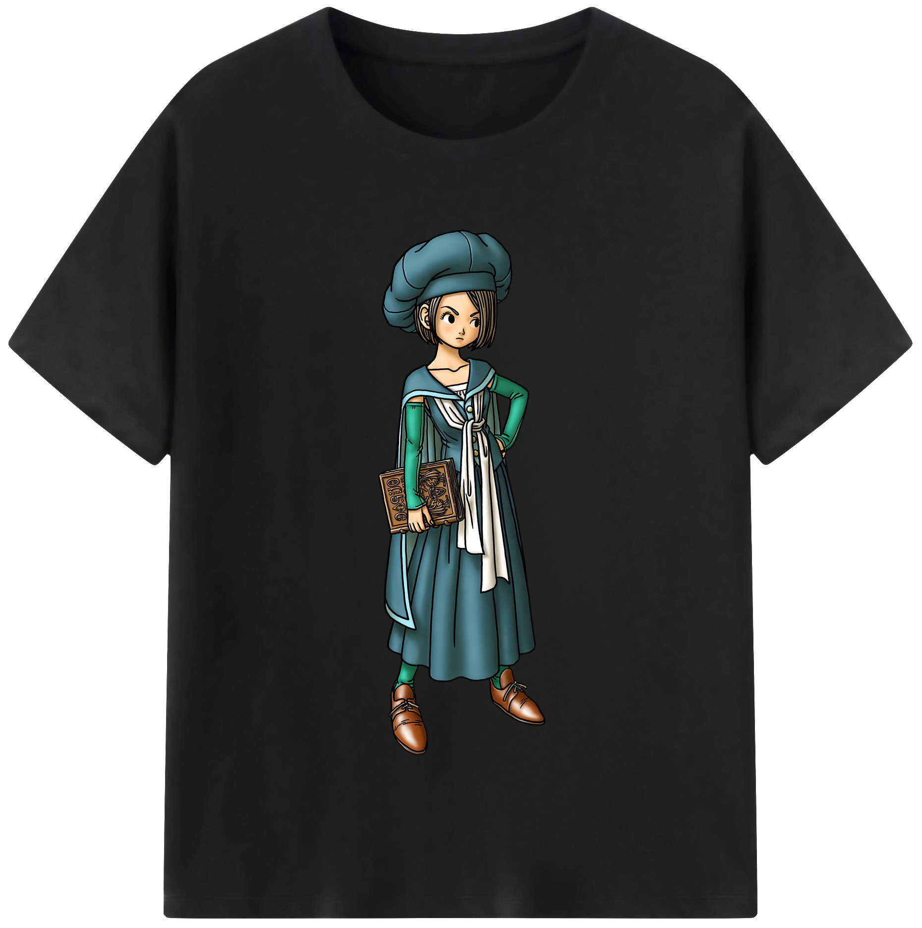 （画像用） ドラゴンクエスト Doragon Kuesuto Dragon Quest レディースカジュアルプリントTシャツ（綿100％）