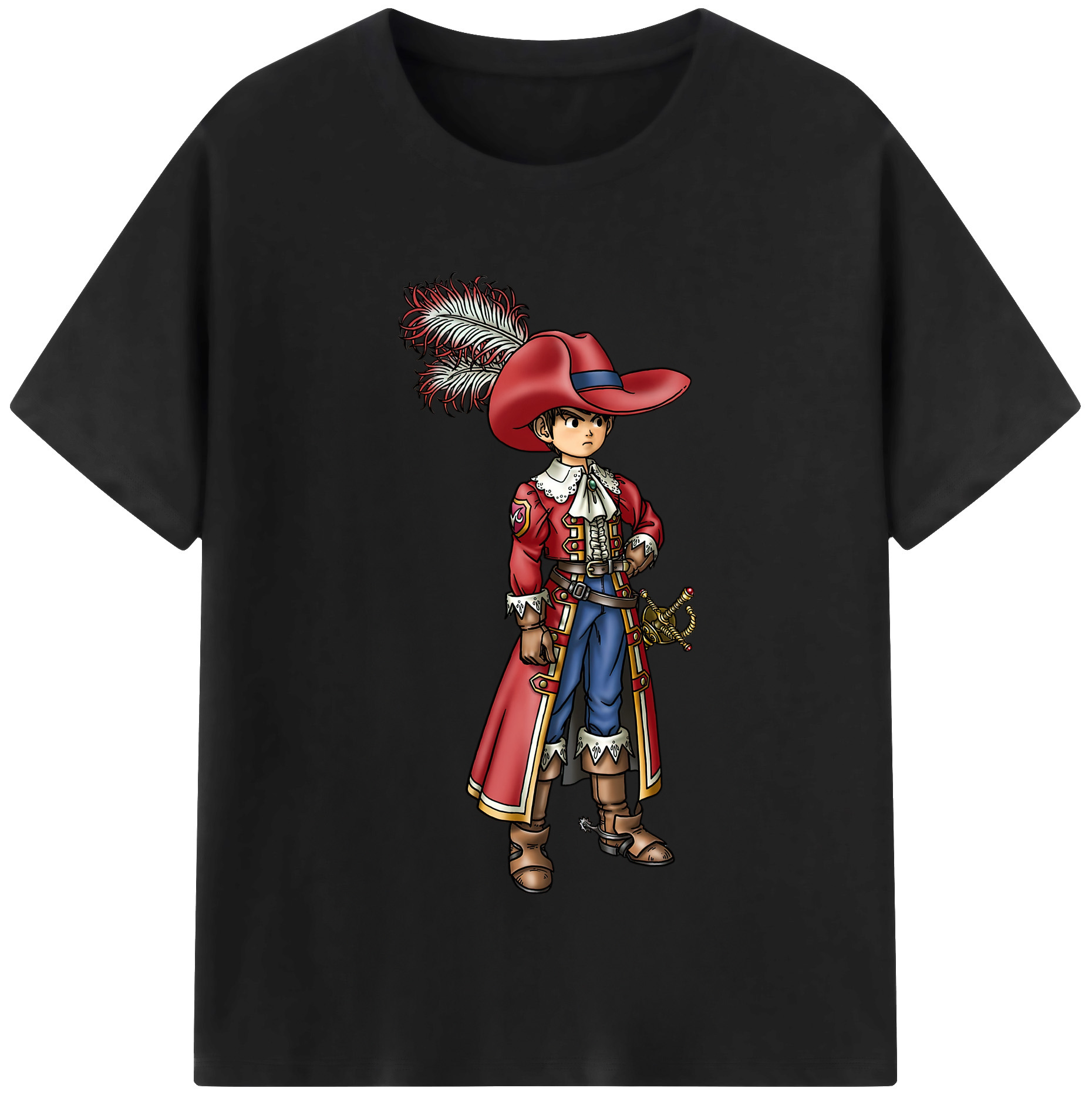 （画像用） ドラゴンクエスト Doragon Kuesuto Dragon Quest レディースカジュアルプリントTシャツ（綿100％）