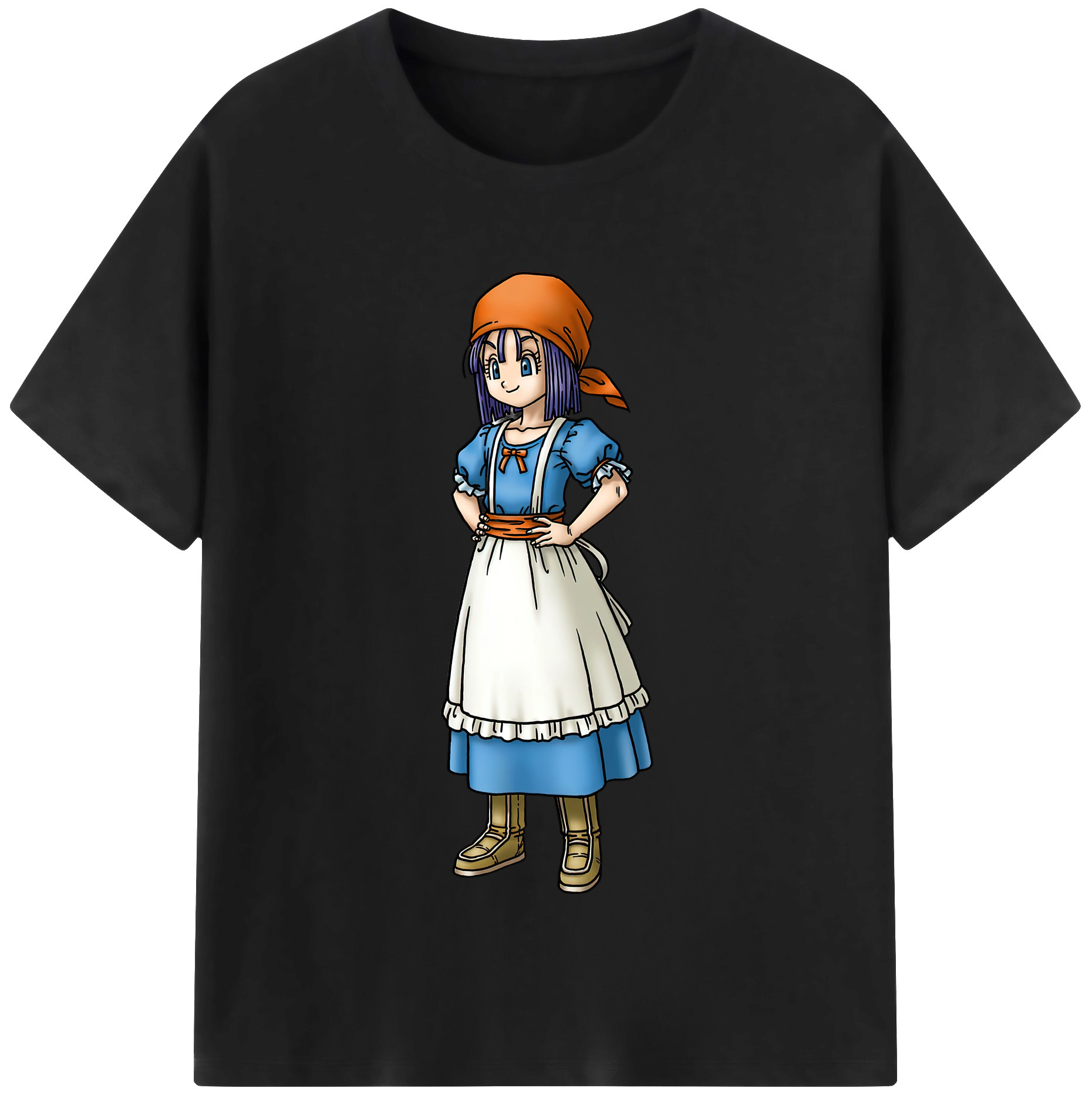 （画像用） ドラゴンクエスト Doragon Kuesuto Dragon Quest レディースカジュアルプリントTシャツ（綿100％）