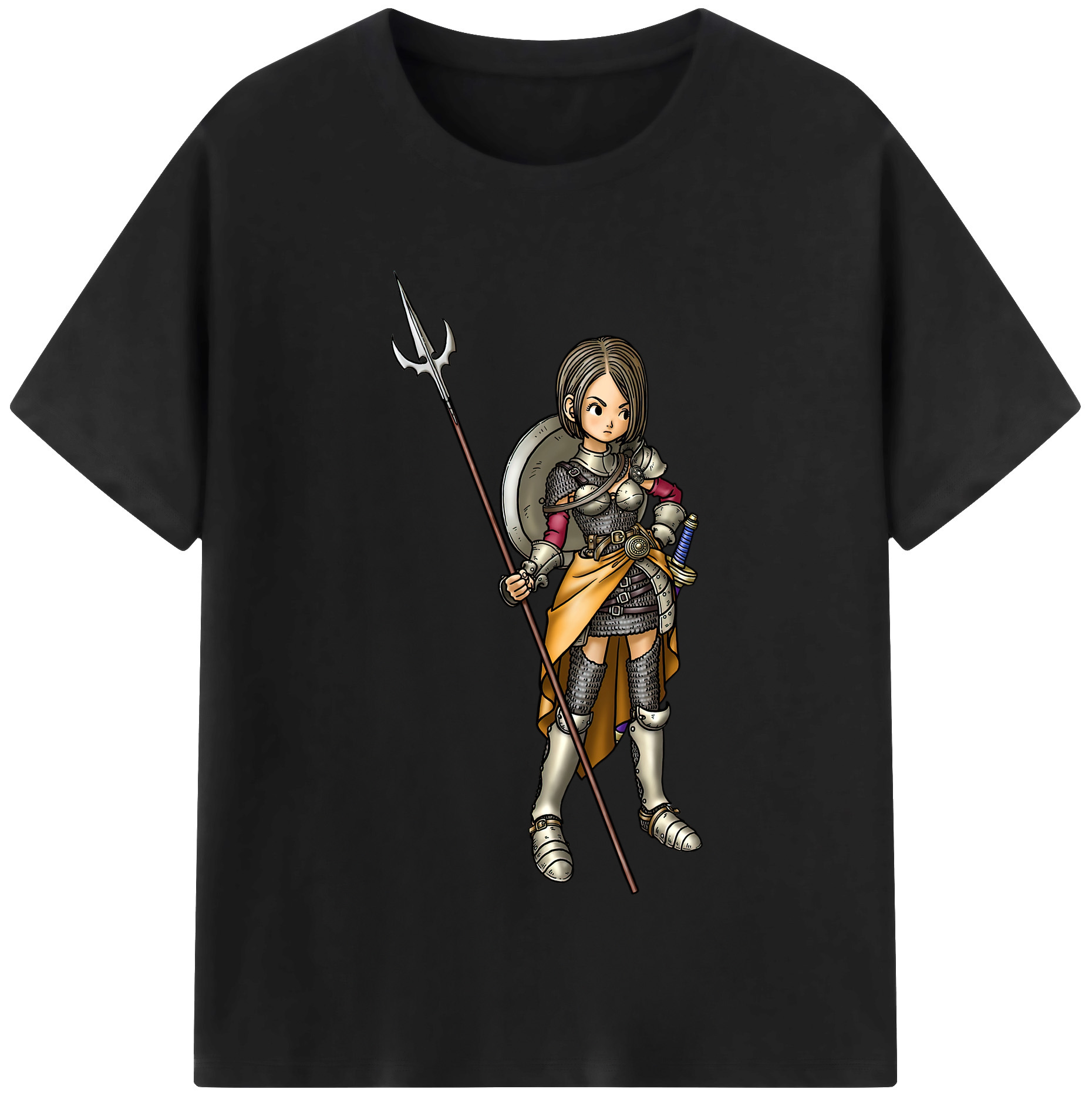 （画像用） ドラゴンクエスト Doragon Kuesuto Dragon Quest レディースカジュアルプリントTシャツ（綿100％）