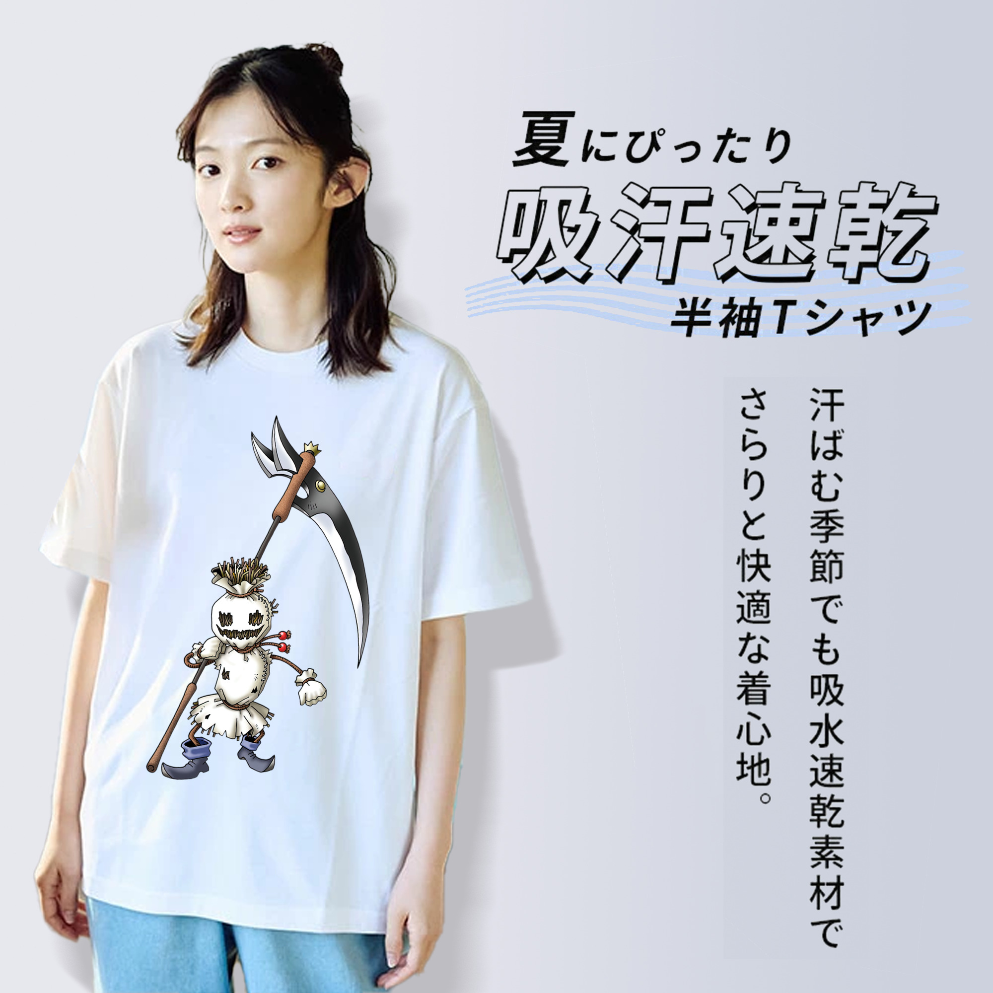 ドラゴンクエスト Doragon Kuesuto Dragon Quest レディースカジュアルプリントTシャツ（綿100％）