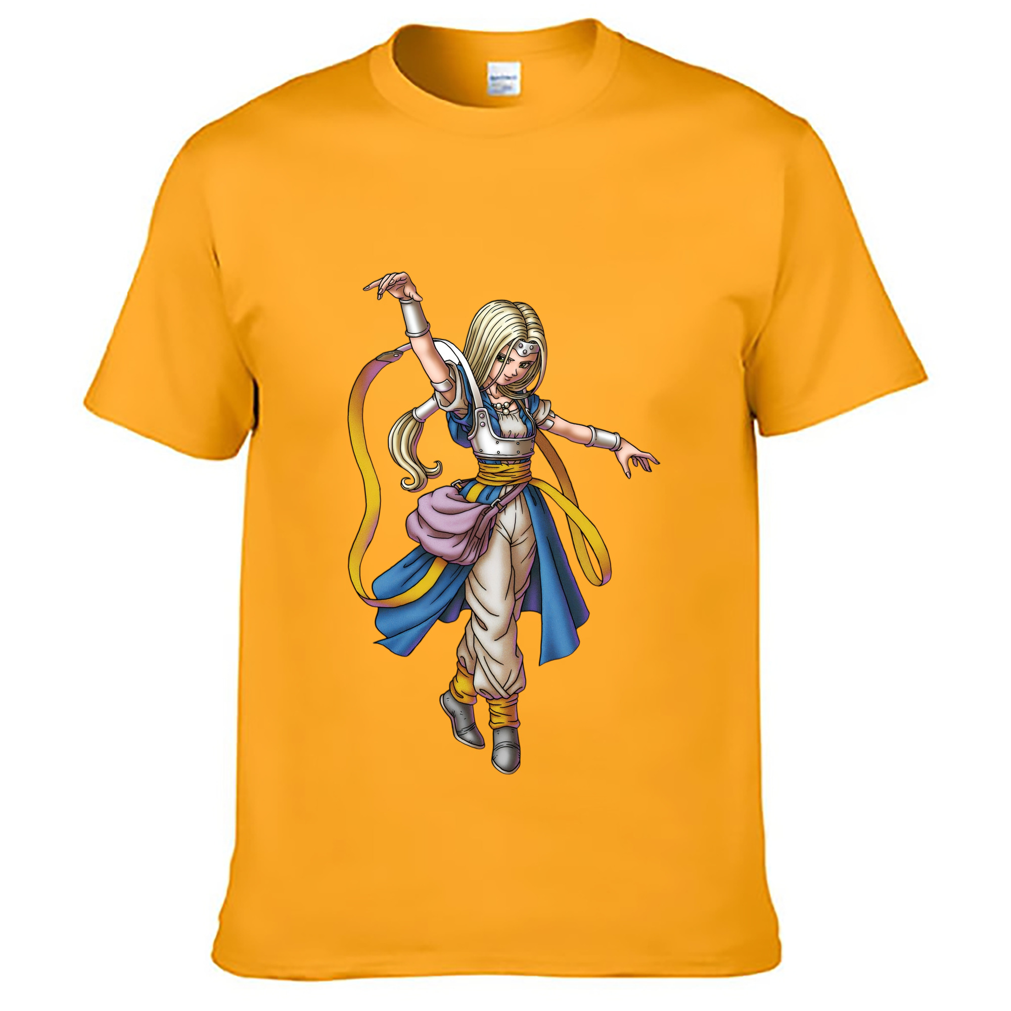 （画像用） ドラゴンクエスト Doragon Kuesuto Dragon Quest レディースカジュアルプリントTシャツ（綿100％）
