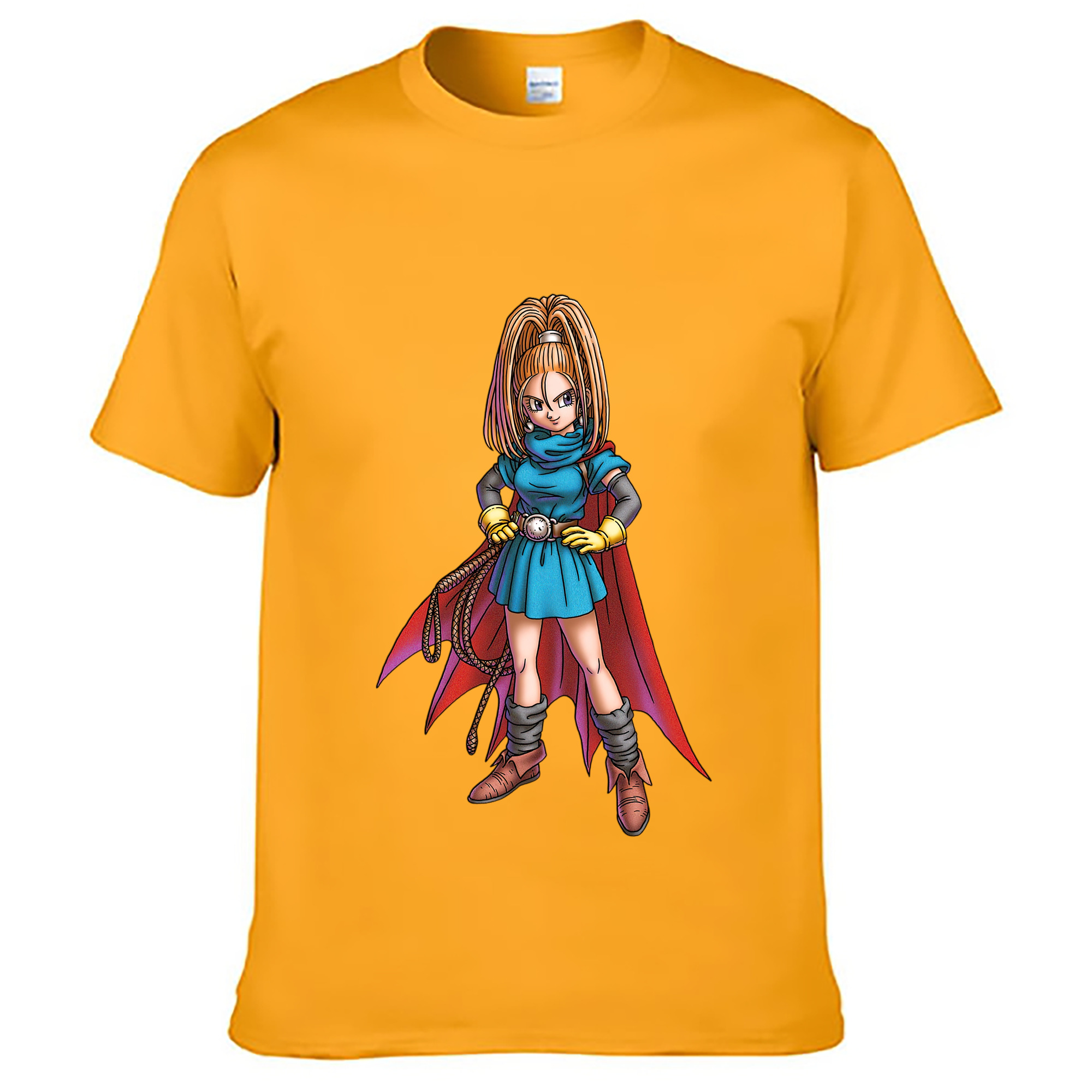 （画像用） ドラゴンクエスト Doragon Kuesuto Dragon Quest レディースカジュアルプリントTシャツ（綿100％）