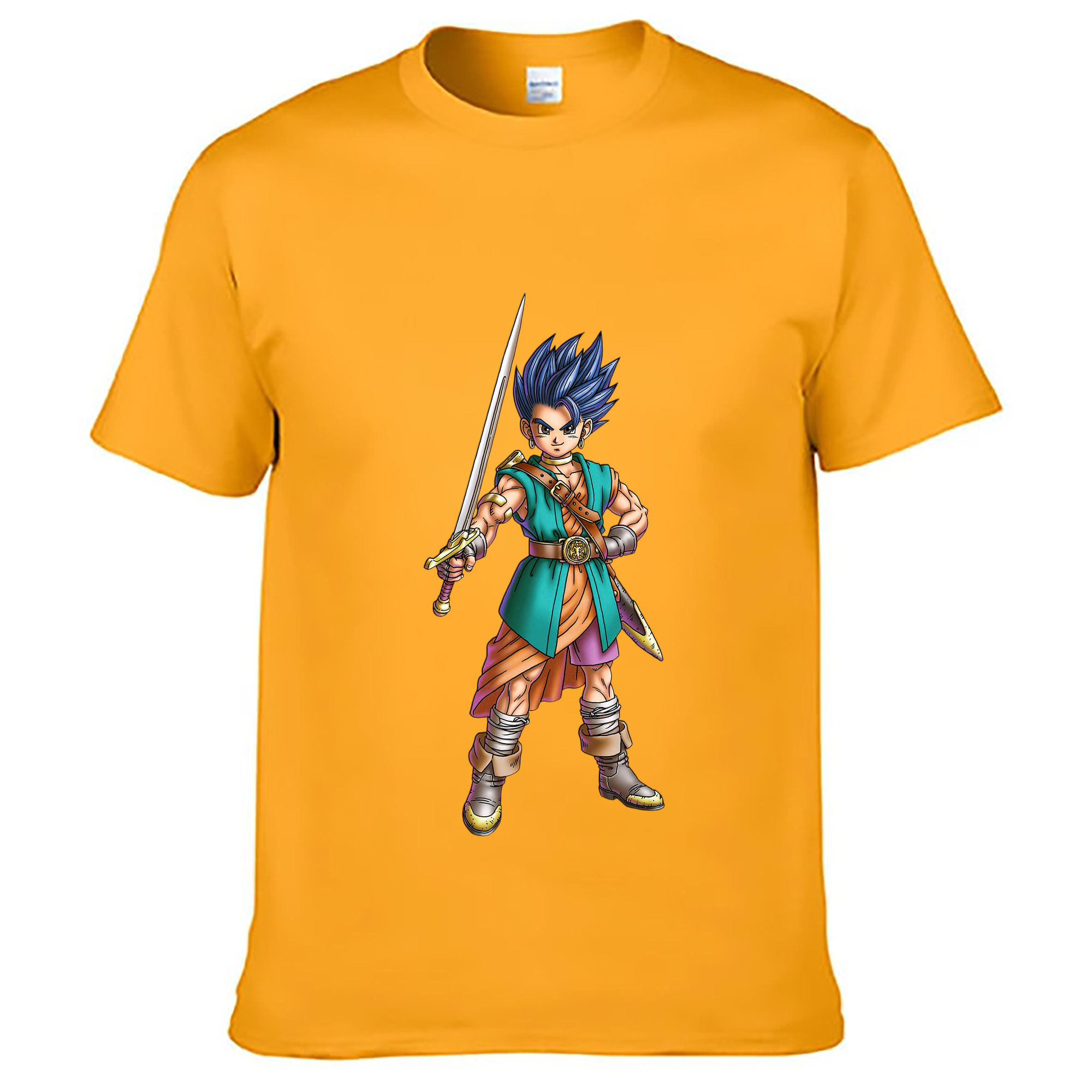 （画像用） ドラゴンクエスト Doragon Kuesuto Dragon Quest レディースカジュアルプリントTシャツ（綿100％）