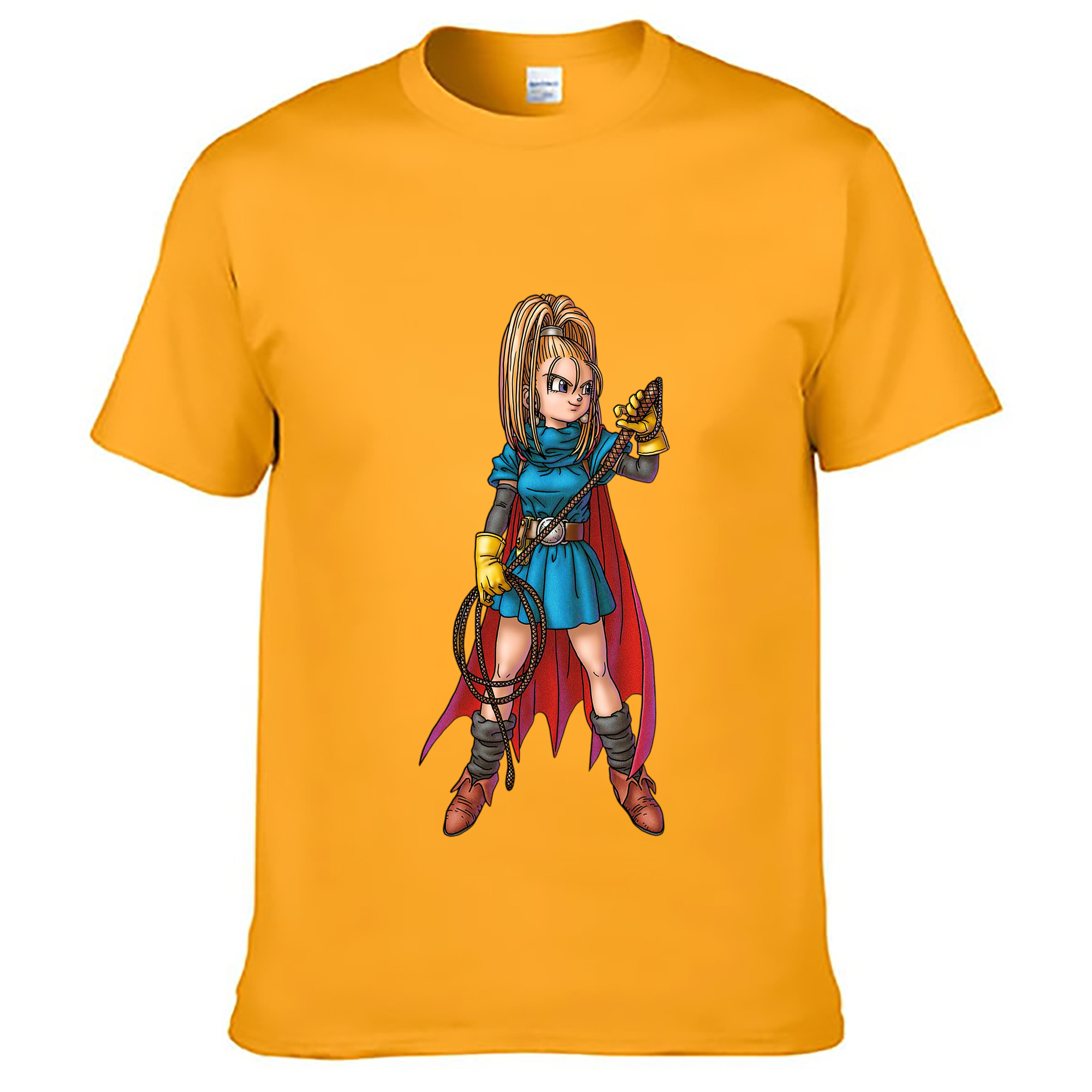 （画像用） ドラゴンクエスト Doragon Kuesuto Dragon Quest レディースカジュアルプリントTシャツ（綿100％）