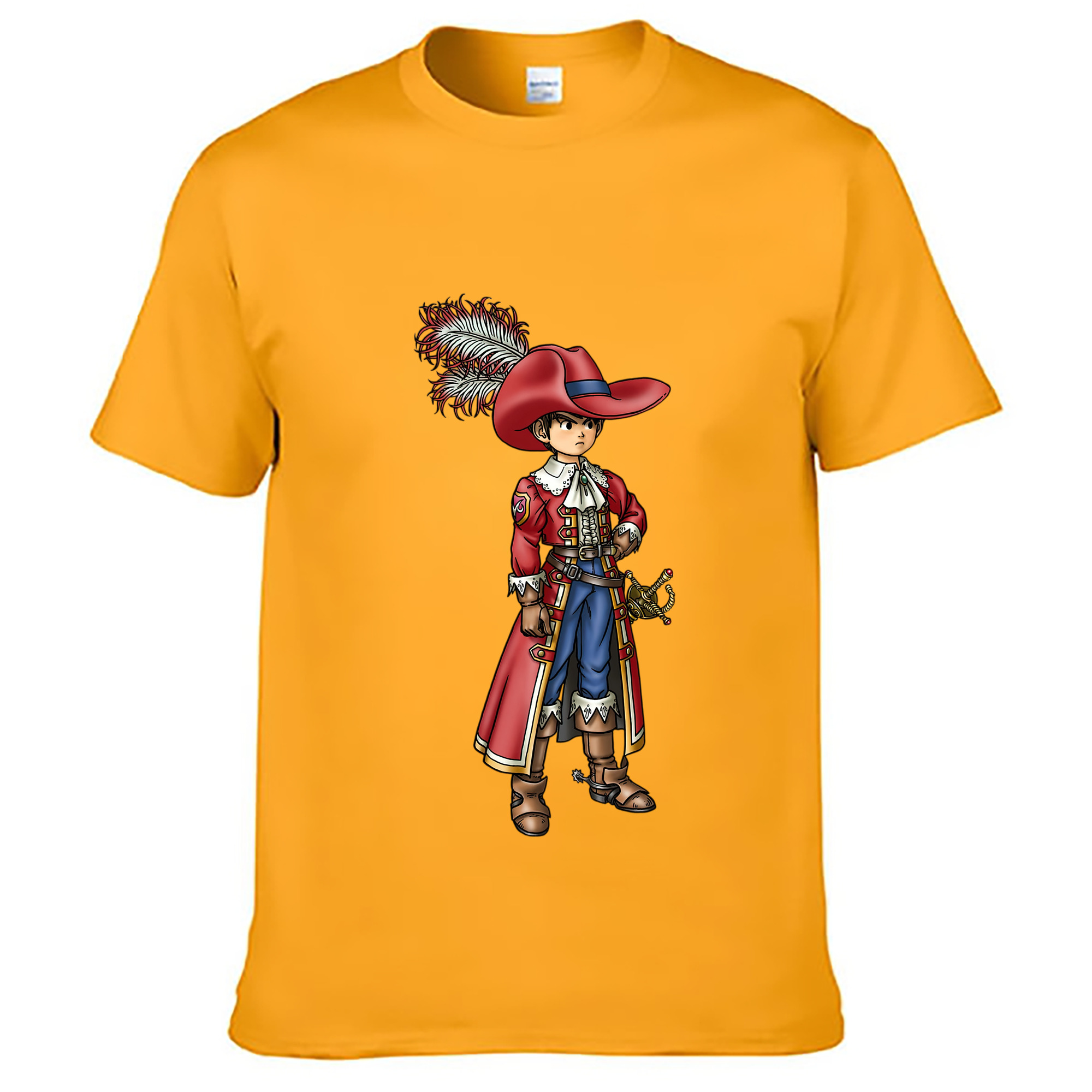 （画像用） ドラゴンクエスト Doragon Kuesuto Dragon Quest レディースカジュアルプリントTシャツ（綿100％）