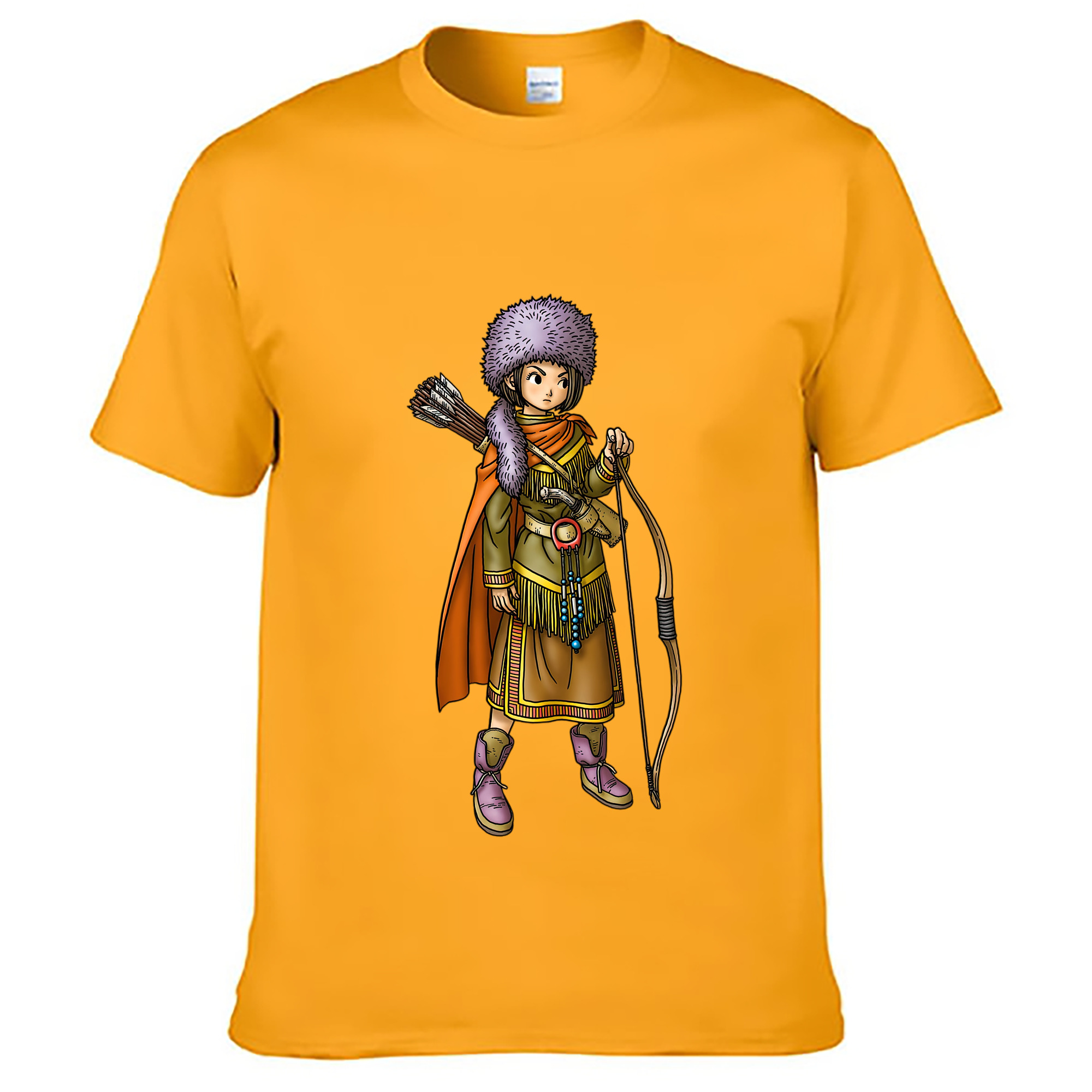 （画像用） ドラゴンクエスト Doragon Kuesuto Dragon Quest レディースカジュアルプリントTシャツ（綿100％）