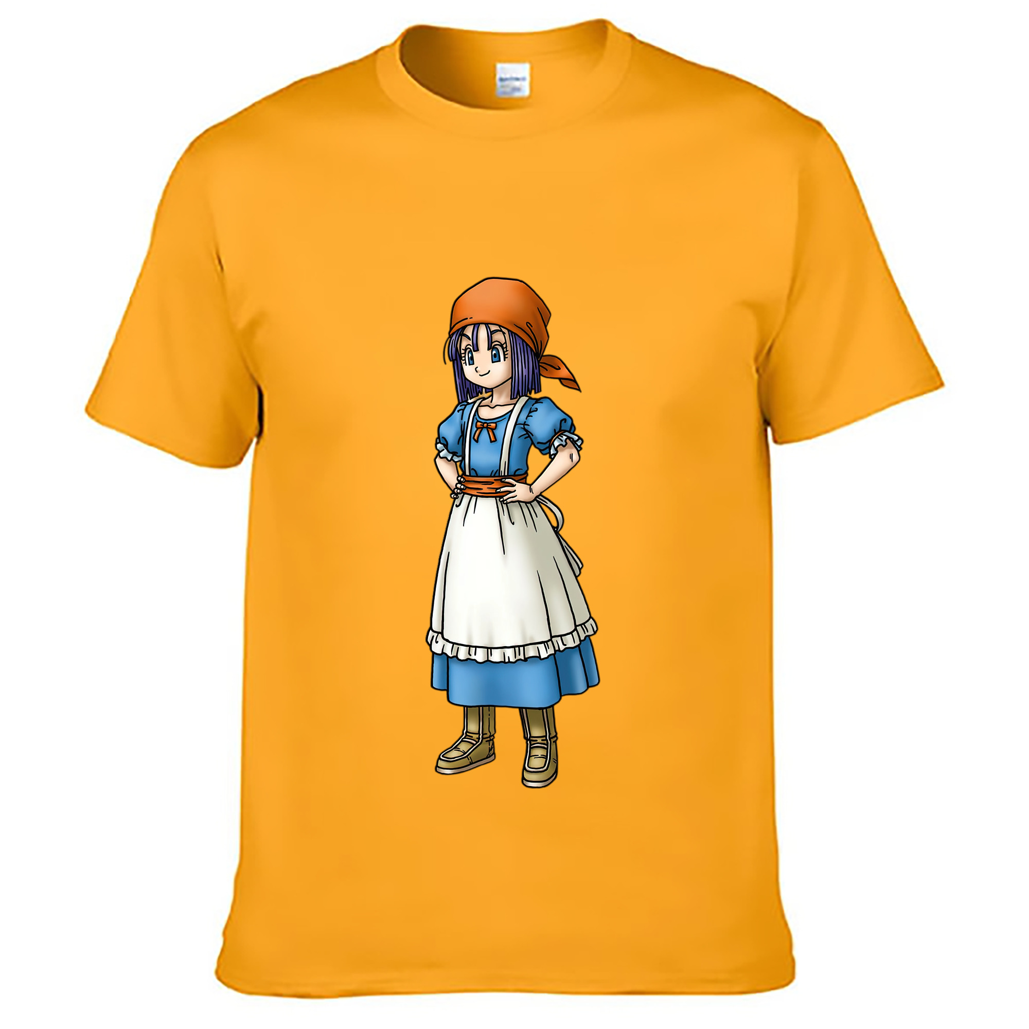 （画像用） ドラゴンクエスト Doragon Kuesuto Dragon Quest レディースカジュアルプリントTシャツ（綿100％）