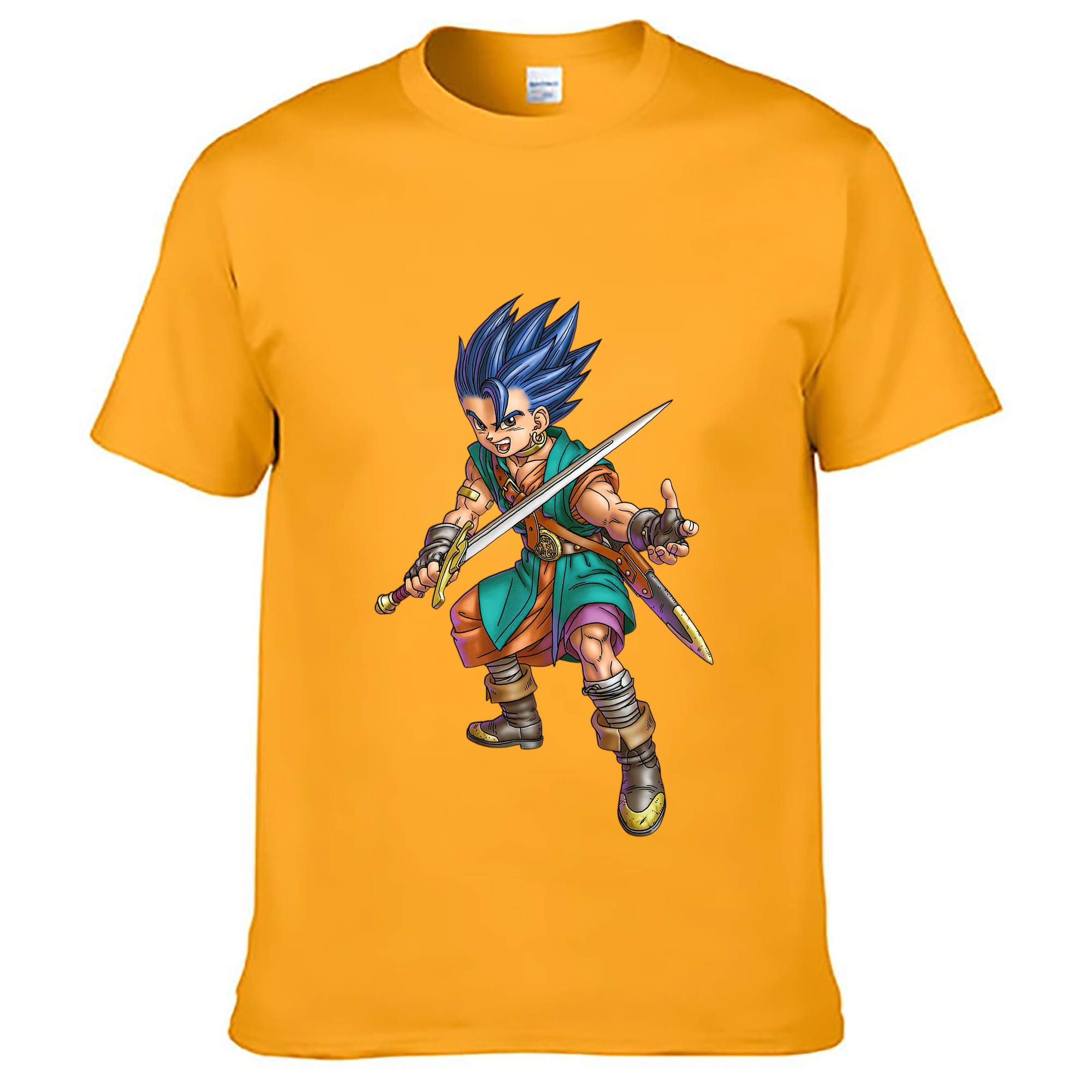 （画像用） ドラゴンクエスト Doragon Kuesuto Dragon Quest レディースカジュアルプリントTシャツ（綿100％）