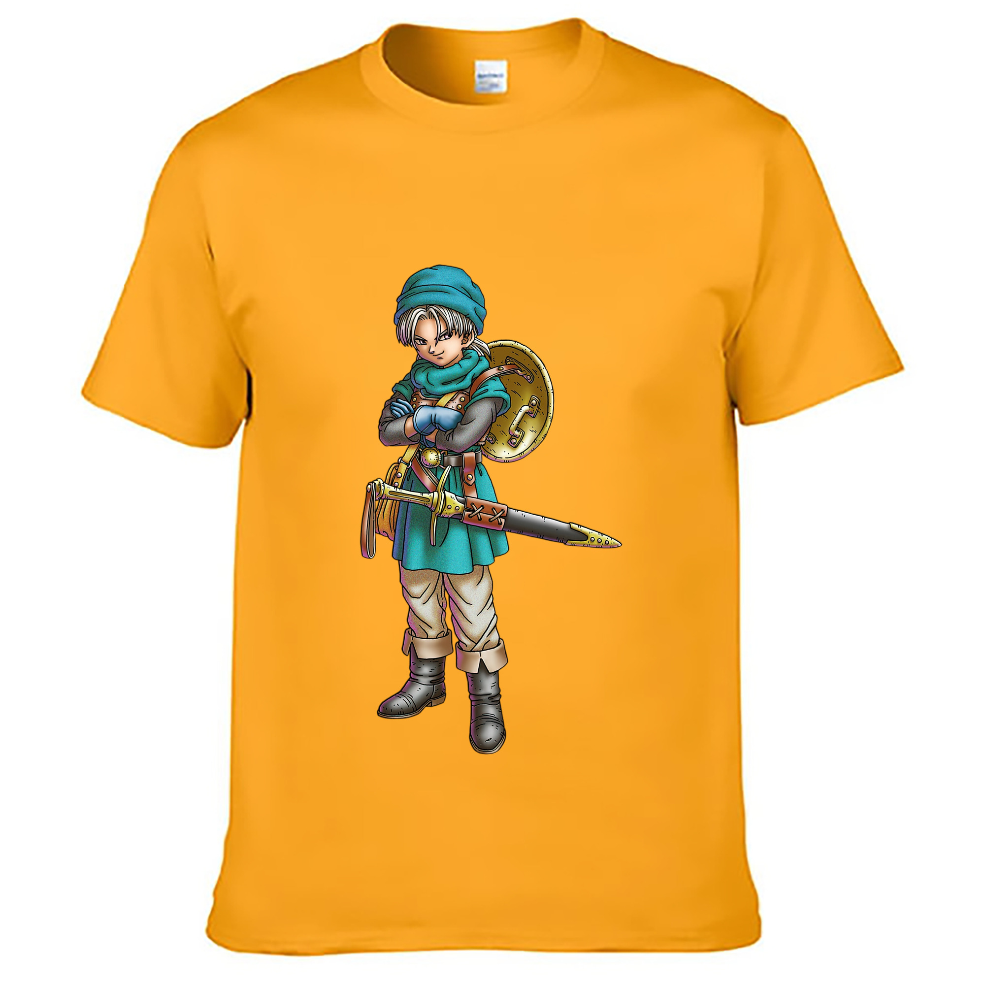 （画像用） ドラゴンクエスト Doragon Kuesuto Dragon Quest レディースカジュアルプリントTシャツ（綿100％）