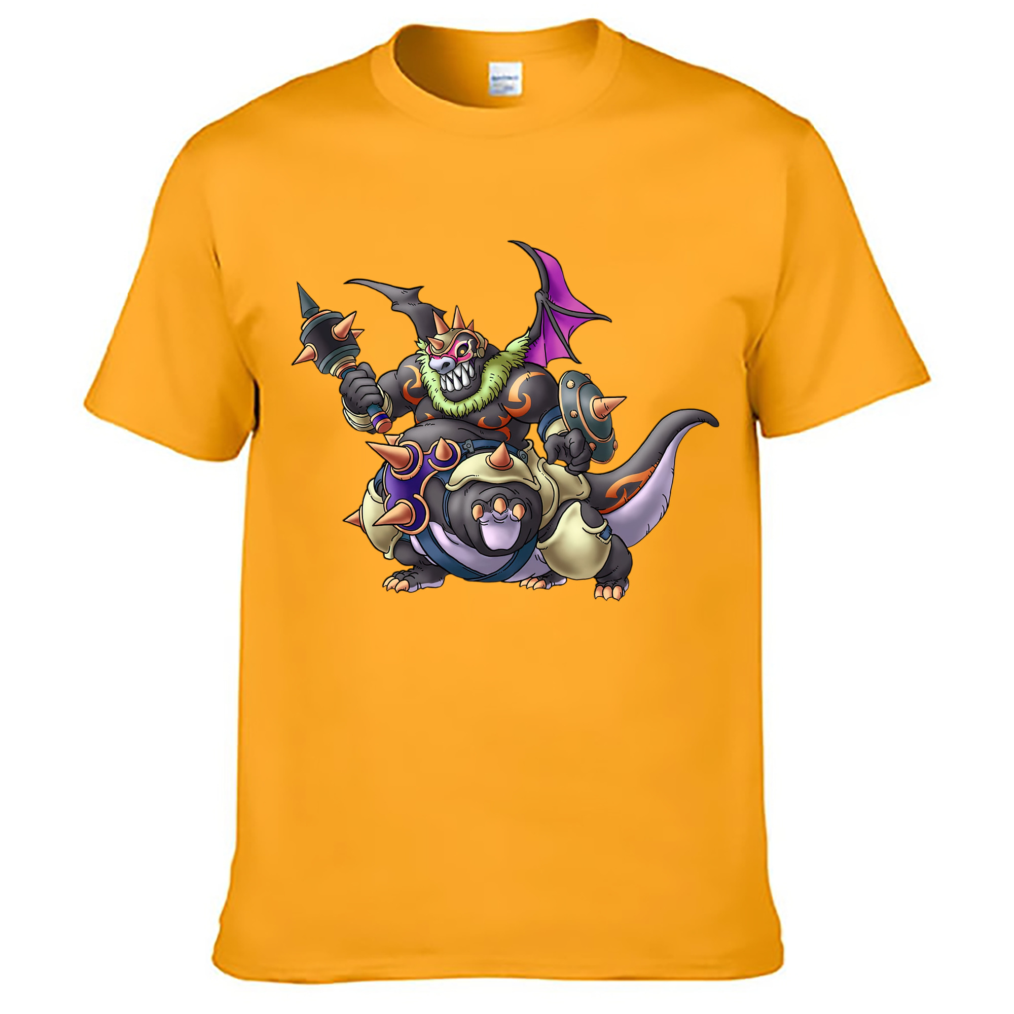 （画像用） ドラゴンクエスト Doragon Kuesuto Dragon Quest レディースカジュアルプリントTシャツ（綿100％）