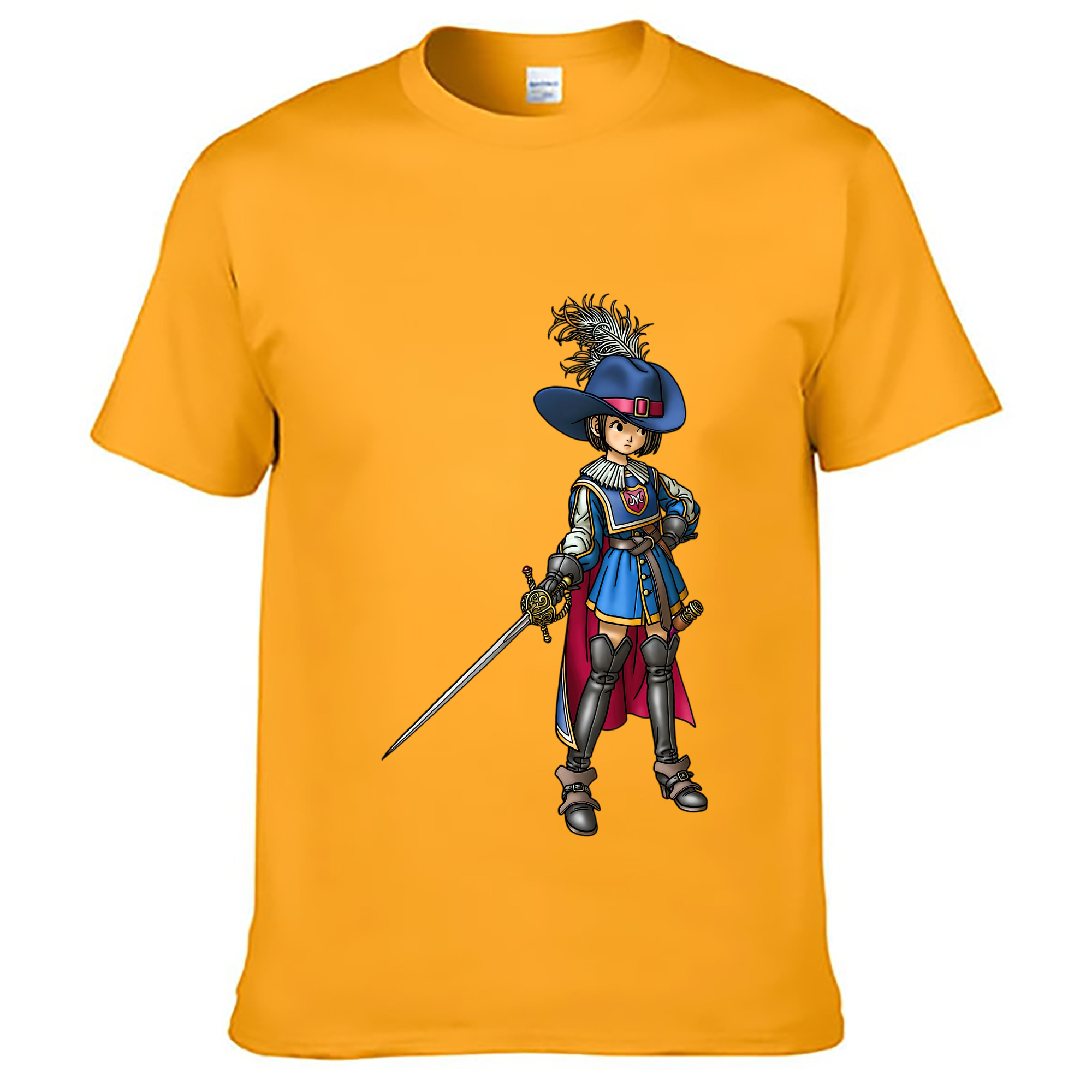 （画像用） ドラゴンクエスト Doragon Kuesuto Dragon Quest レディースカジュアルプリントTシャツ（綿100％）