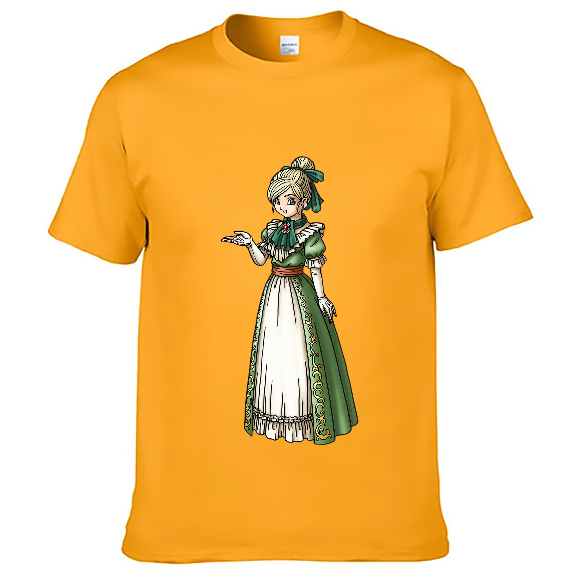 （画像用） ドラゴンクエスト Doragon Kuesuto Dragon Quest レディースカジュアルプリントTシャツ（綿100％）
