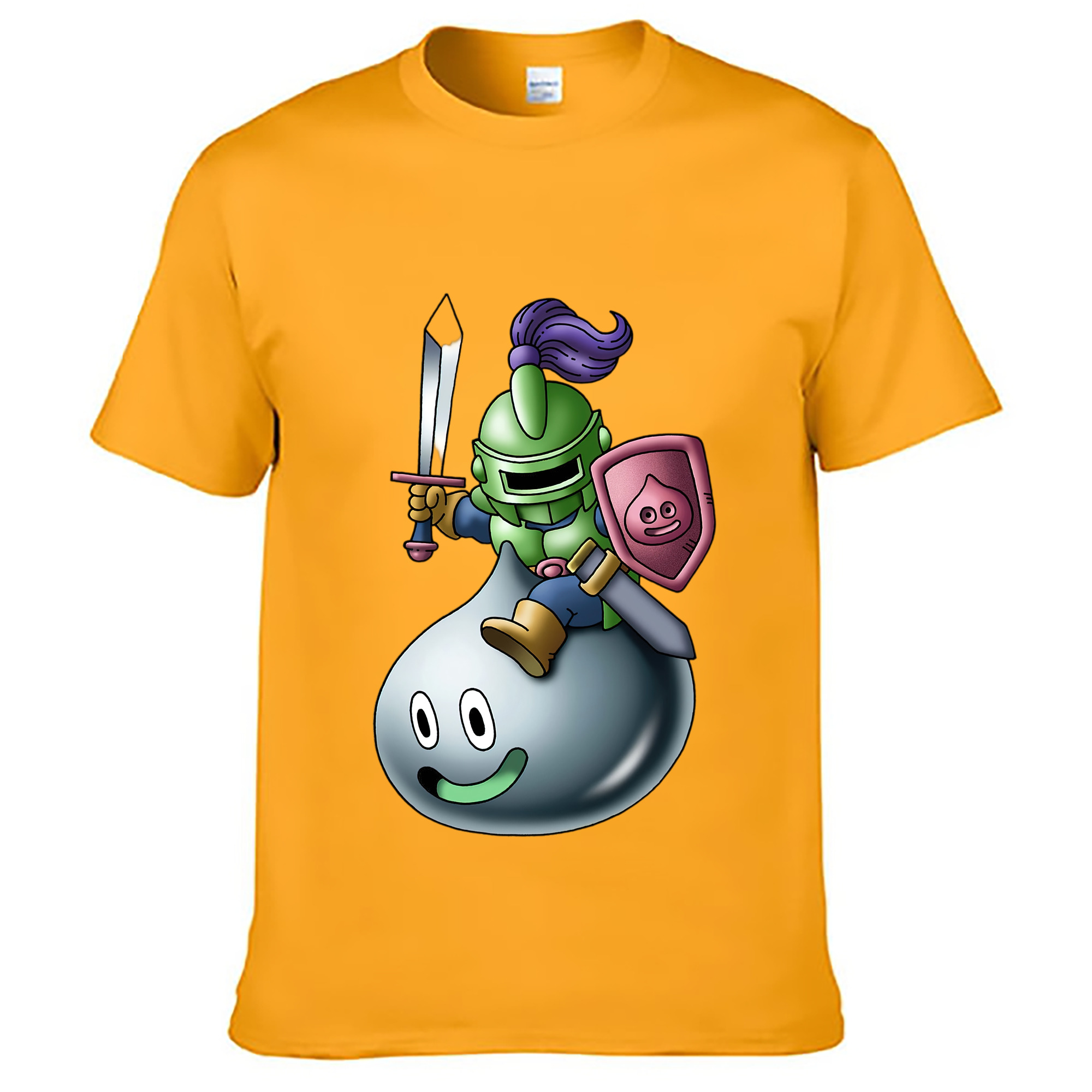 （画像用） ドラゴンクエスト Doragon Kuesuto Dragon Quest レディースカジュアルプリントTシャツ（綿100％）