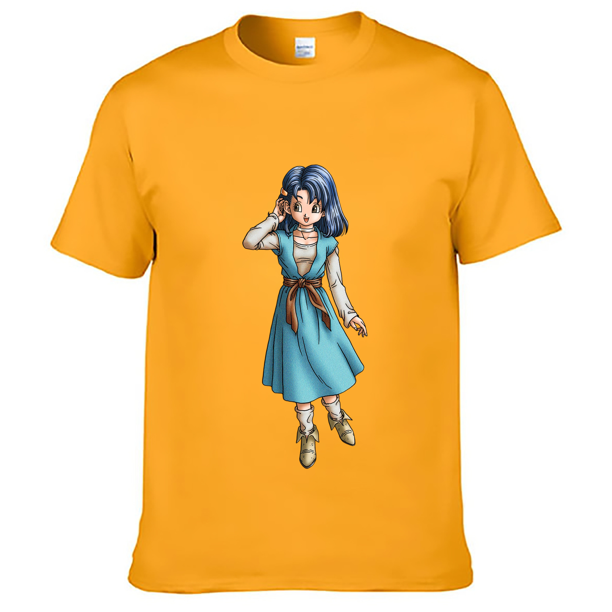 （画像用） ドラゴンクエスト Doragon Kuesuto Dragon Quest レディースカジュアルプリントTシャツ（綿100％）