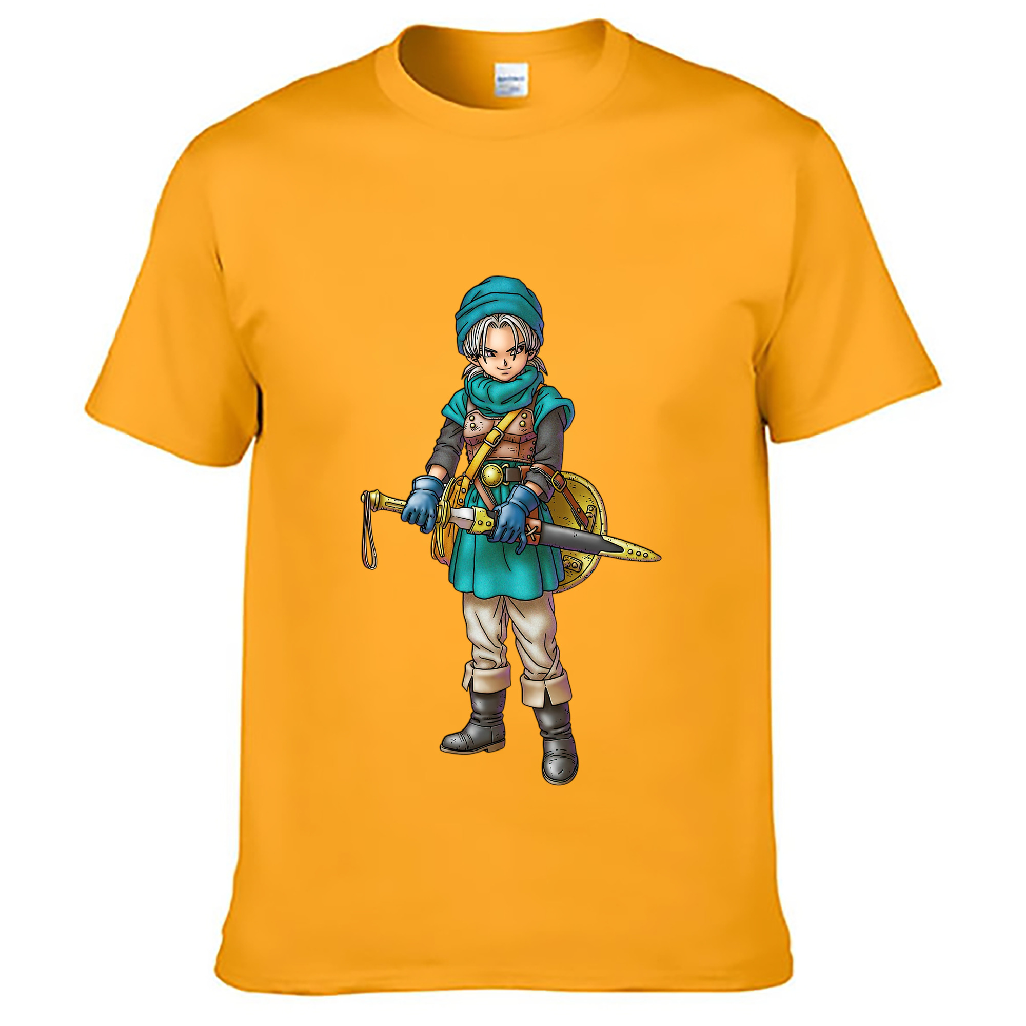 （画像用） ドラゴンクエスト Doragon Kuesuto Dragon Quest レディースカジュアルプリントTシャツ（綿100％）