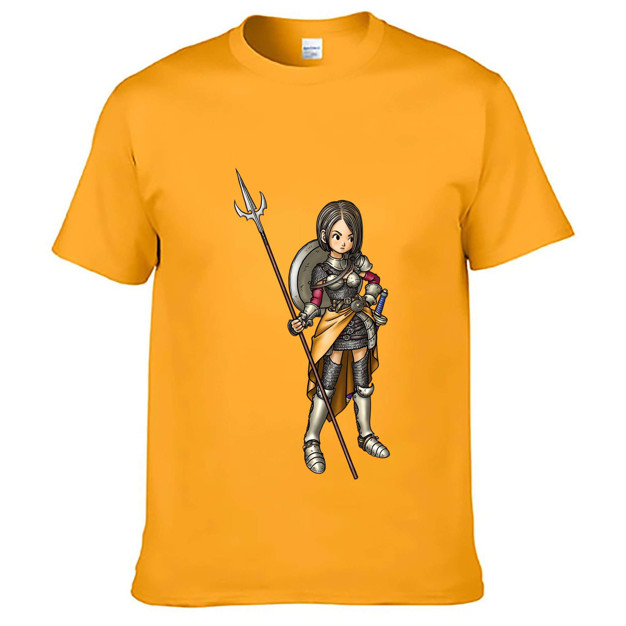 （画像用） ドラゴンクエスト Doragon Kuesuto Dragon Quest レディースカジュアルプリントTシャツ（綿100％）