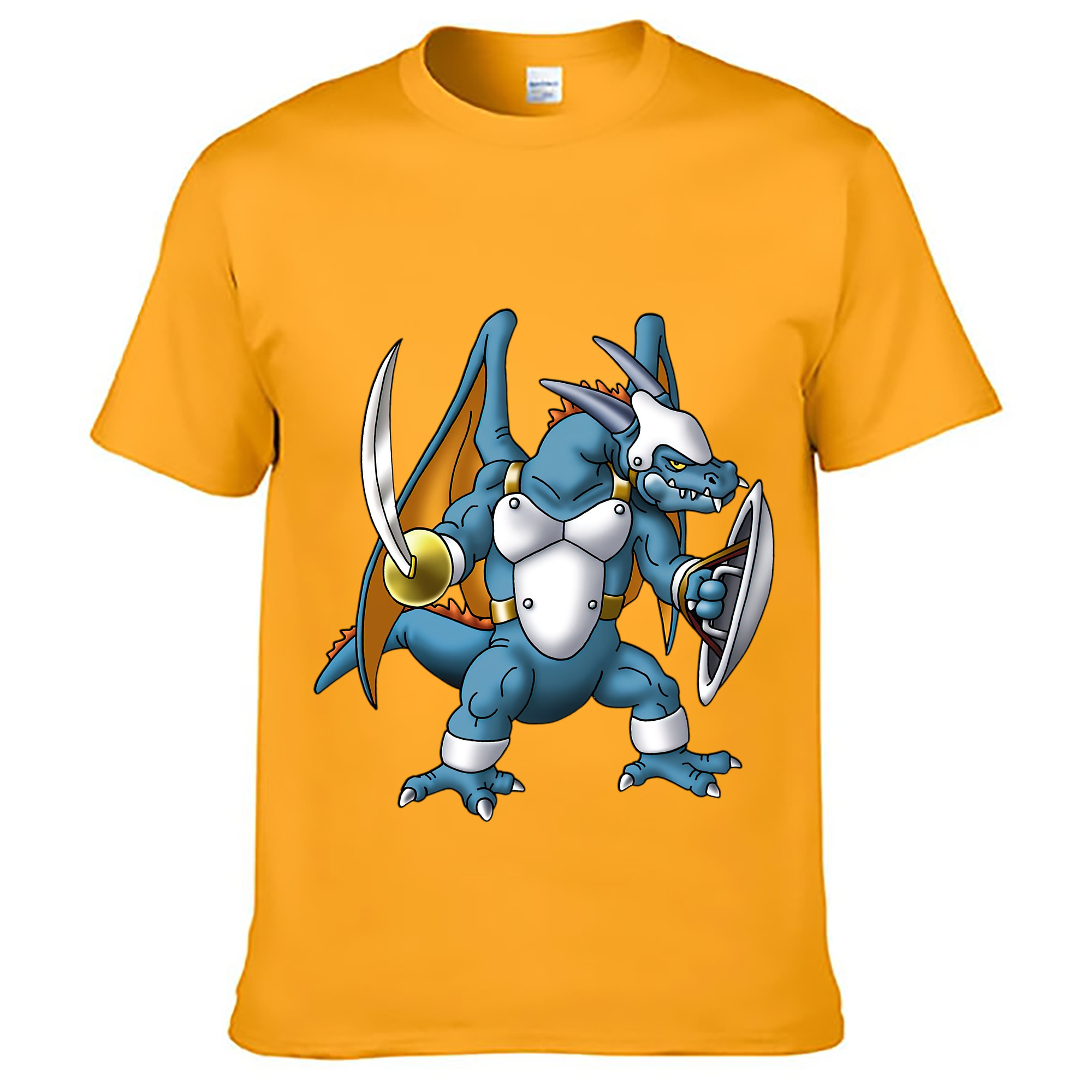 （画像用） ドラゴンクエスト Doragon Kuesuto Dragon Quest レディースカジュアルプリントTシャツ（綿100％）