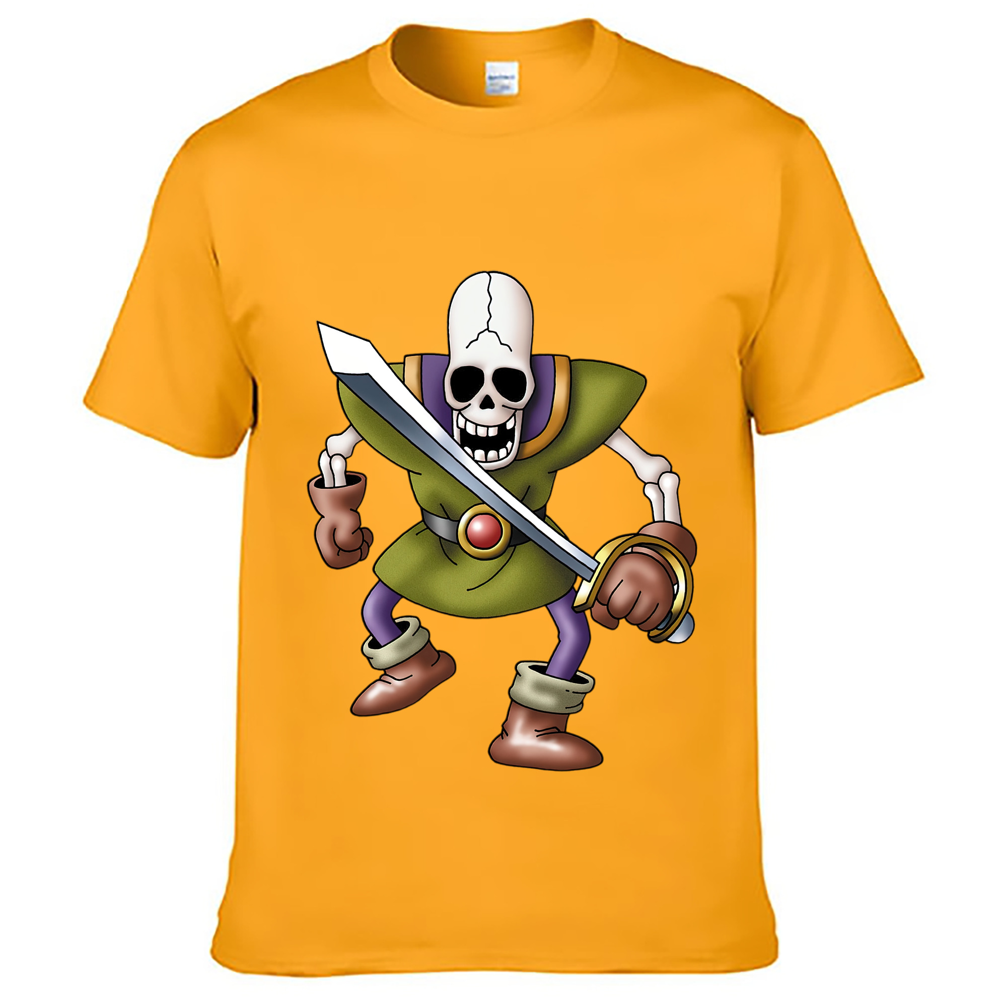 （画像用） ドラゴンクエスト Doragon Kuesuto Dragon Quest レディースカジュアルプリントTシャツ（綿100％）