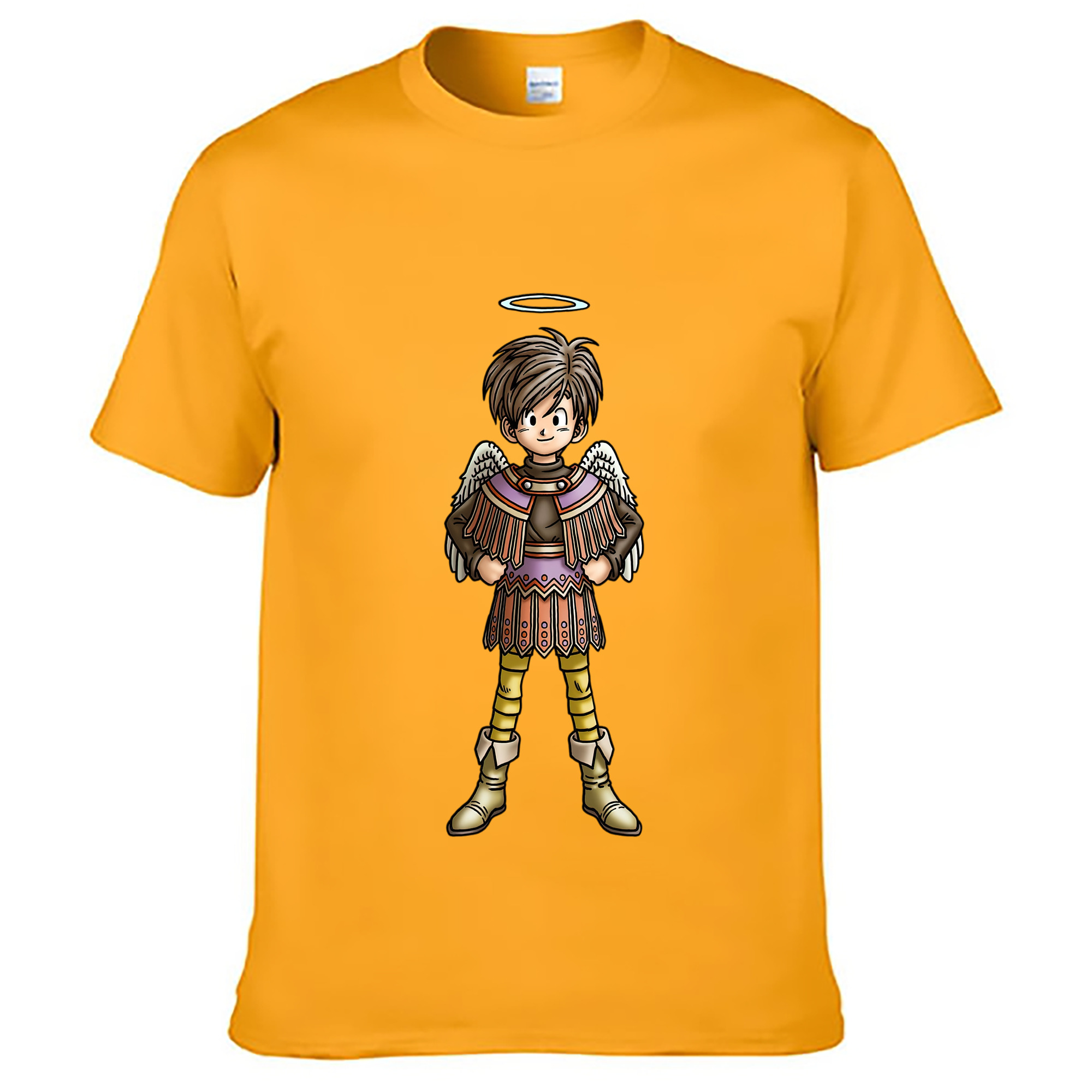 （画像用） ドラゴンクエスト Doragon Kuesuto Dragon Quest レディースカジュアルプリントTシャツ（綿100％）