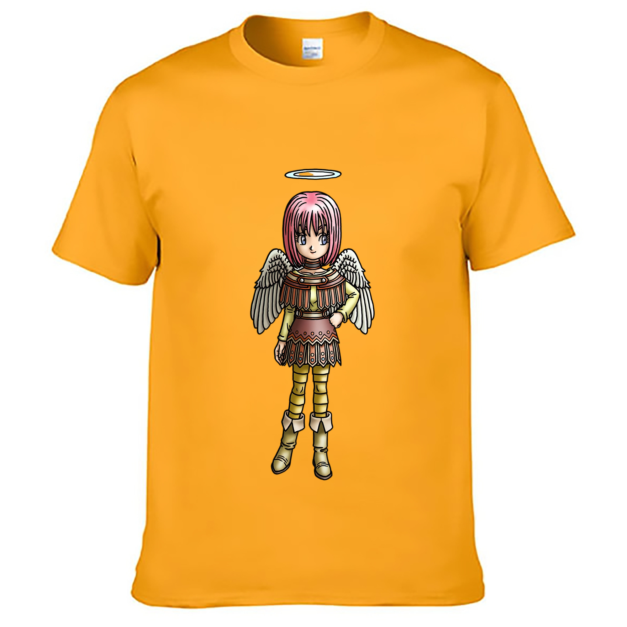 （画像用） ドラゴンクエスト Doragon Kuesuto Dragon Quest レディースカジュアルプリントTシャツ（綿100％）