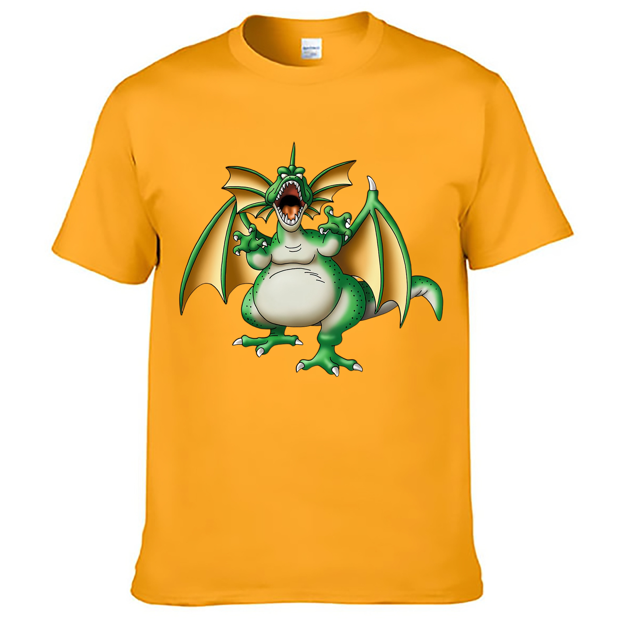 （画像用） ドラゴンクエスト Doragon Kuesuto Dragon Quest レディースカジュアルプリントTシャツ（綿100％）