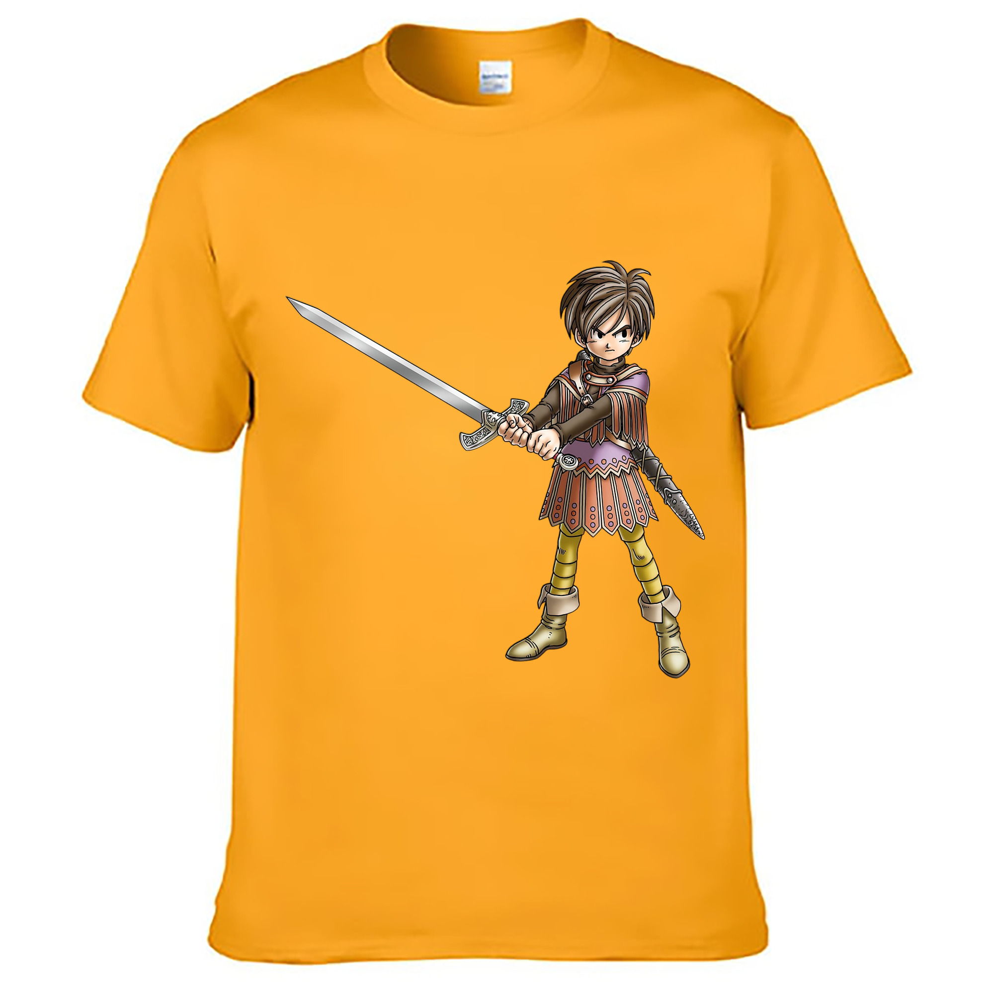 （画像用） ドラゴンクエスト Doragon Kuesuto Dragon Quest レディースカジュアルプリントTシャツ（綿100％）
