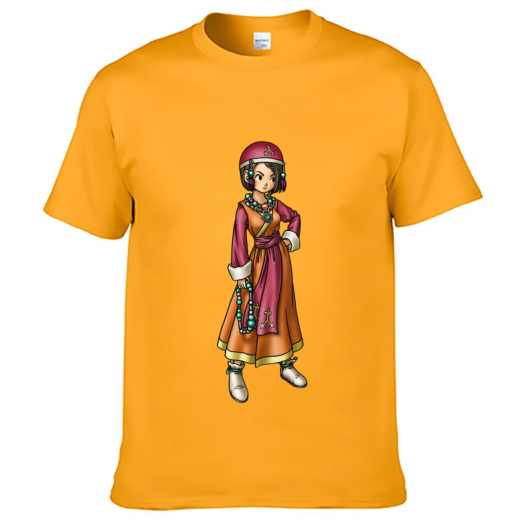 （画像用） ドラゴンクエスト Doragon Kuesuto Dragon Quest レディースカジュアルプリントTシャツ（綿100％）