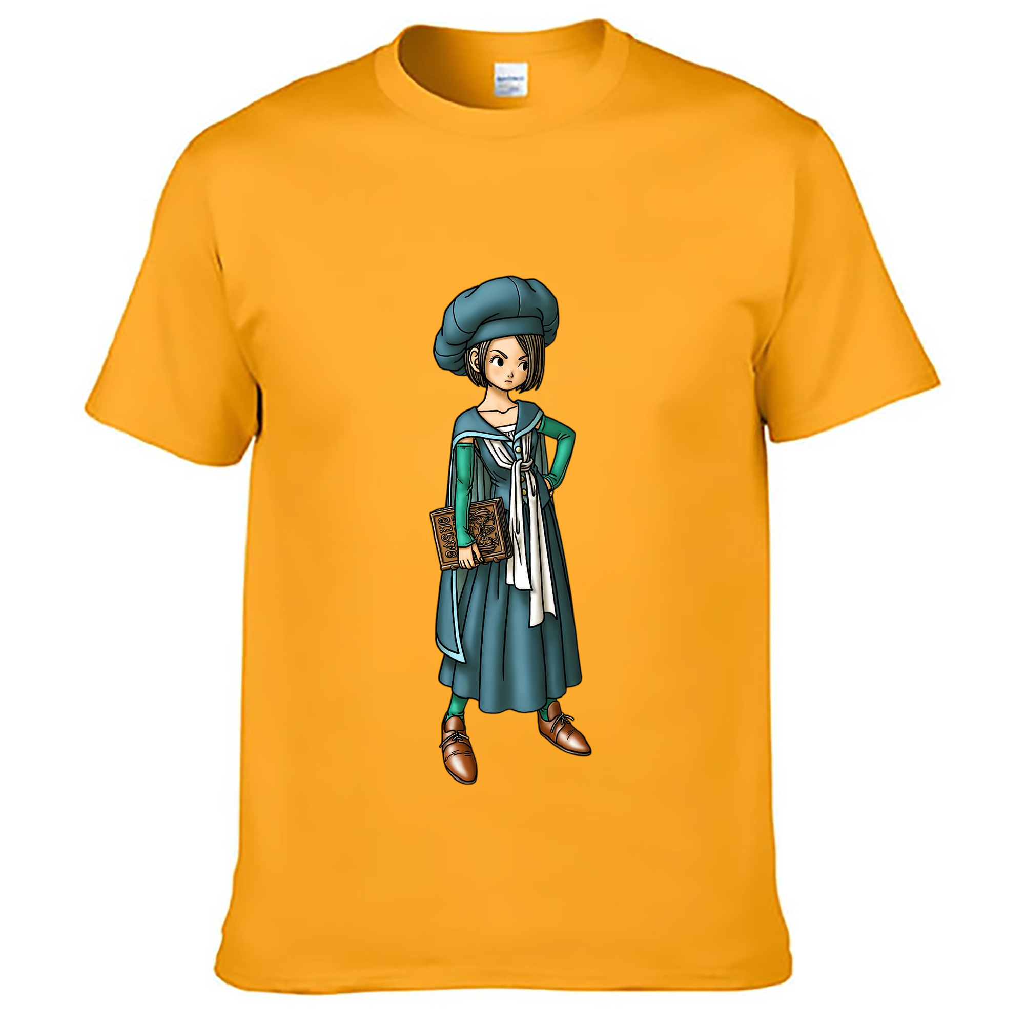 （画像用） ドラゴンクエスト Doragon Kuesuto Dragon Quest レディースカジュアルプリントTシャツ（綿100％）