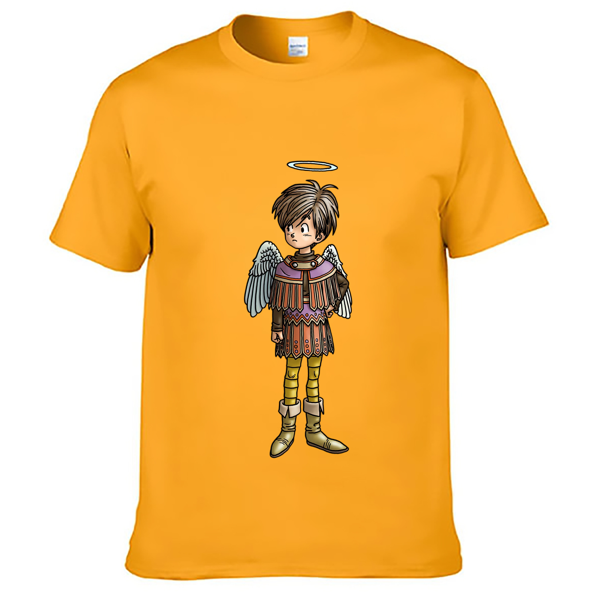 （画像用） ドラゴンクエスト Doragon Kuesuto Dragon Quest レディースカジュアルプリントTシャツ（綿100％）